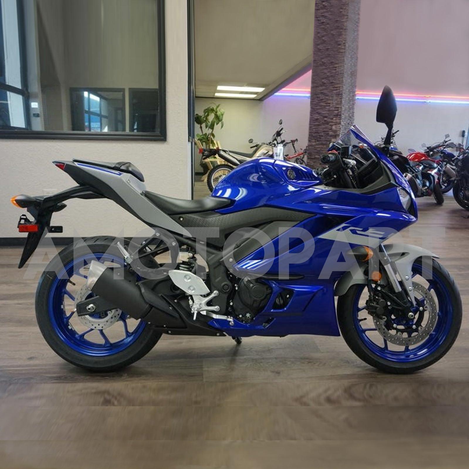 Amotopart 2019-2021 YZF-R3 R25 Yamaha Blue Fairing Kit