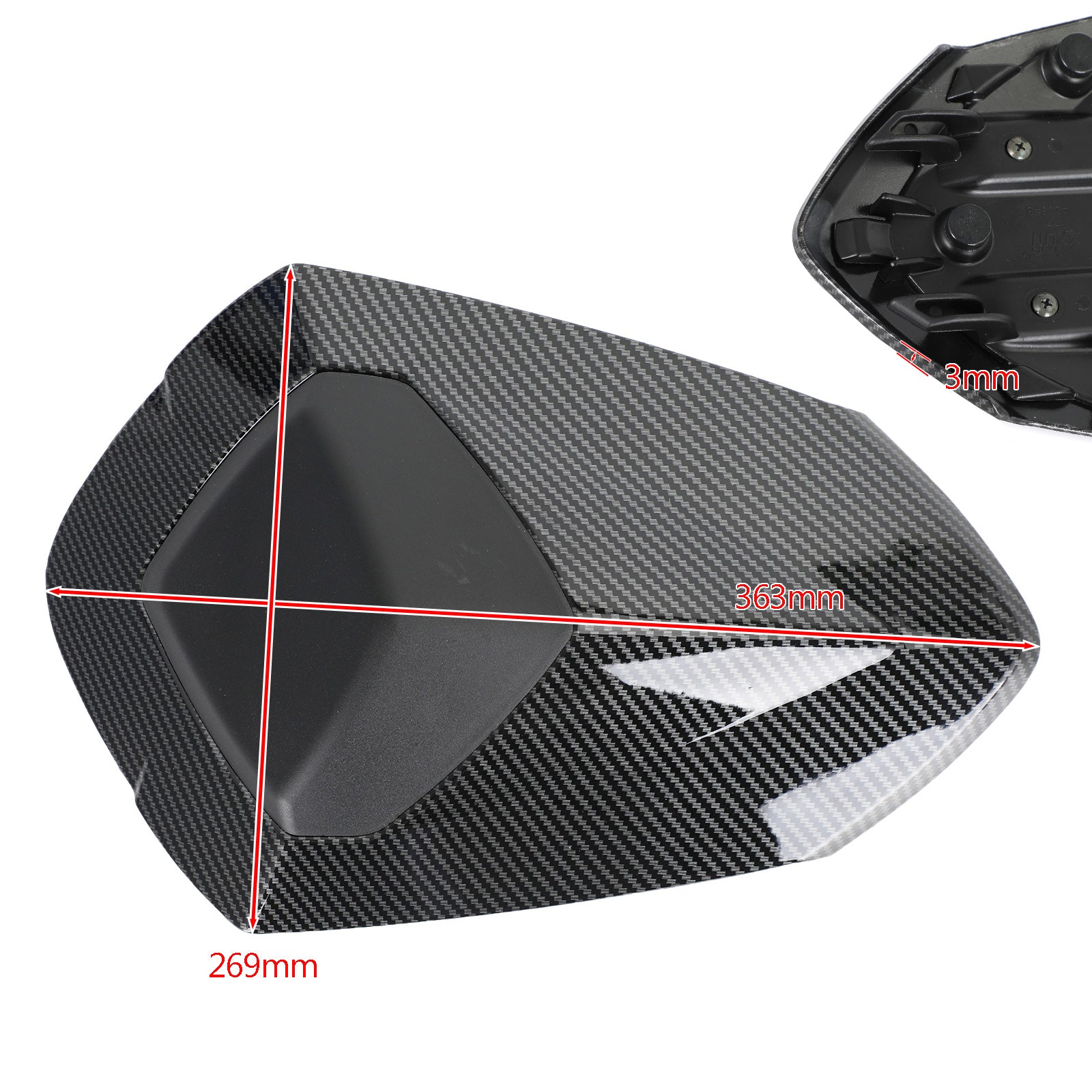 Rear Tail Seat Fairing Cowl Cover For Speed Triple RS 1050 2018-2022 Carbon