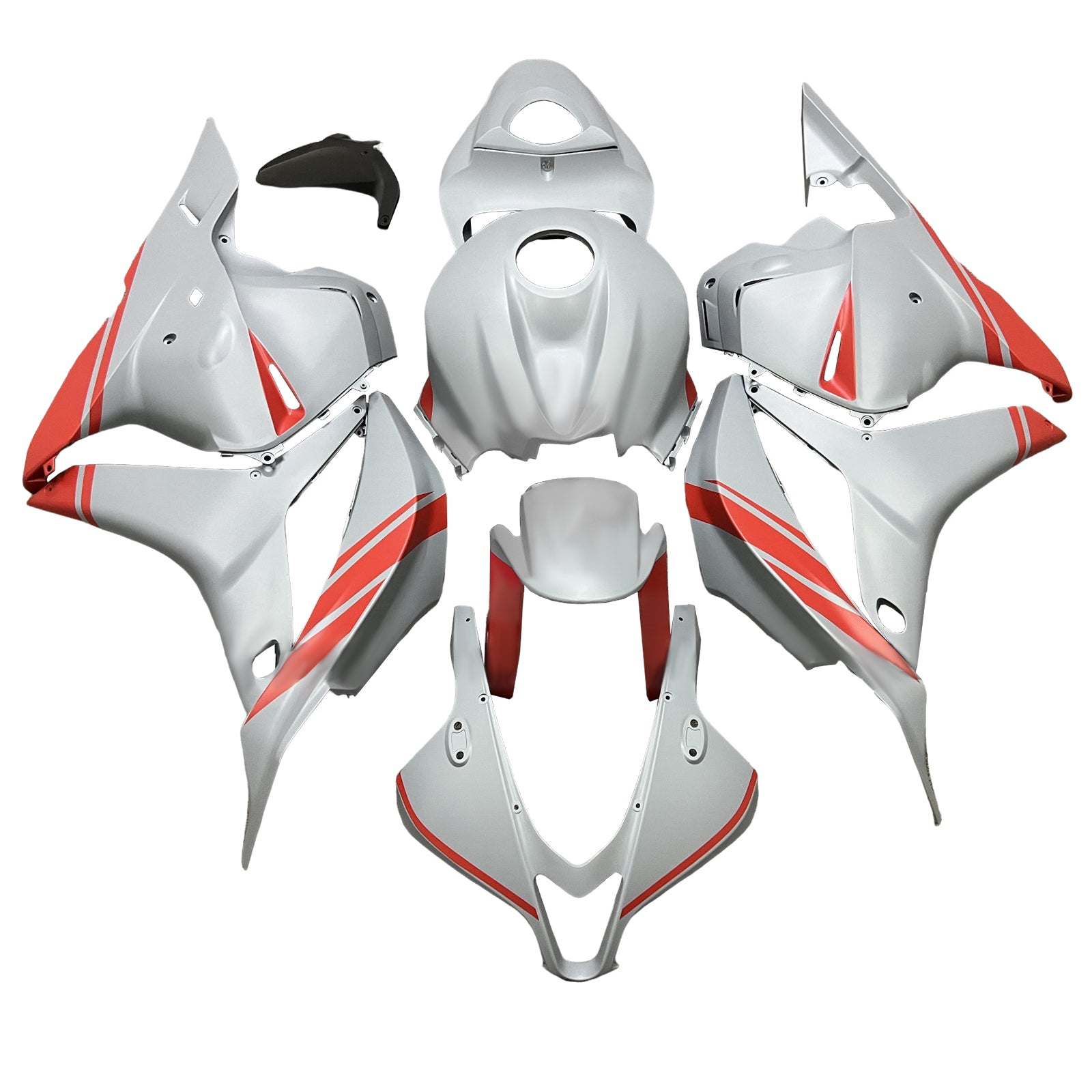 AMOTOPART 2009-2012 Honda CBR600RRホワイトグレーオレンジフェアリングキット