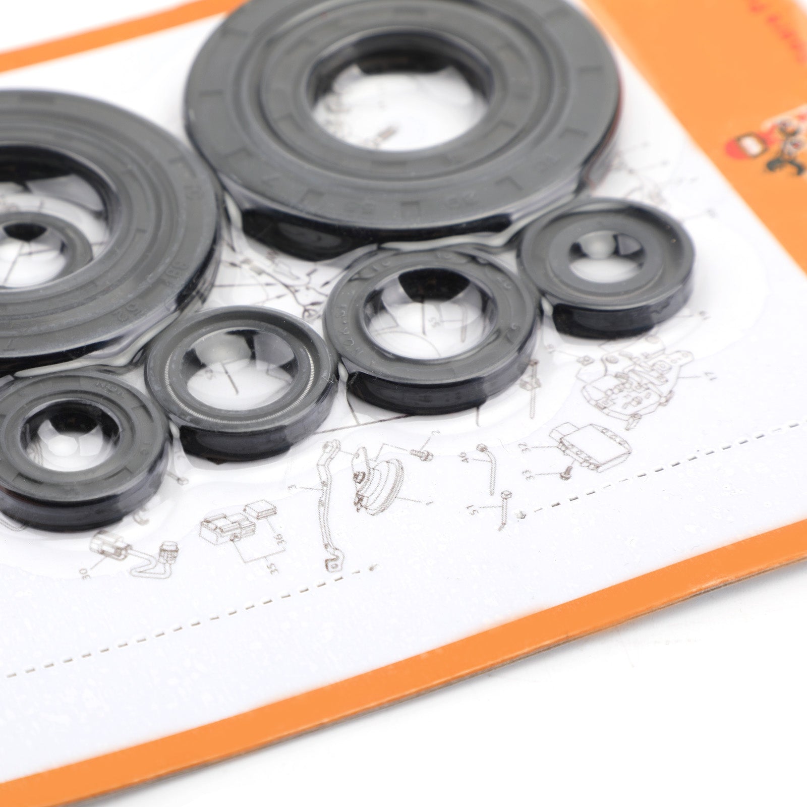 9pcs 10-17 Honda CRF250R crf250r CRF-250R Engine Oil Seal Kit Set