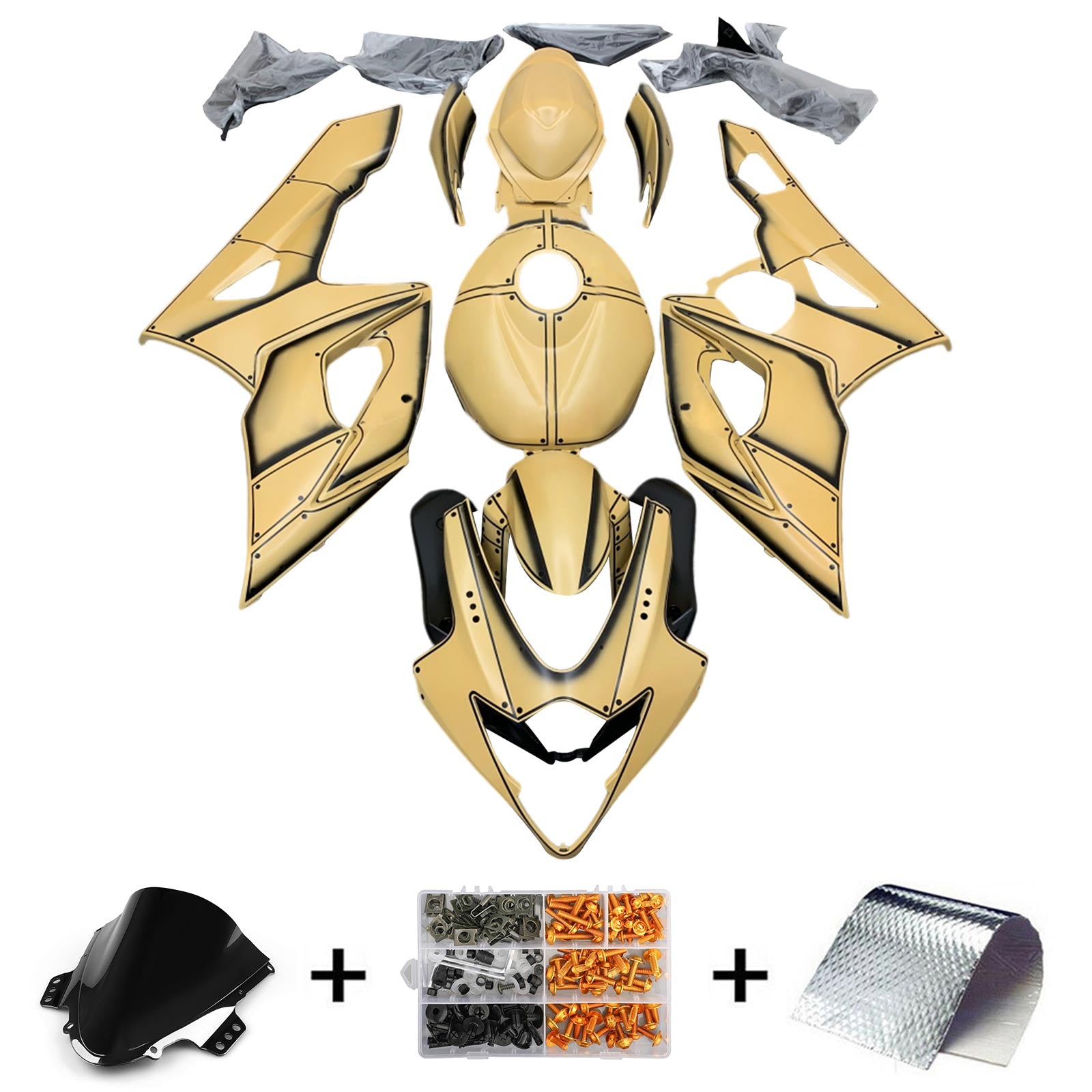 Amotopart 2005-2006 Suzuki GSXR1000 K5 Kit de carénage de blé