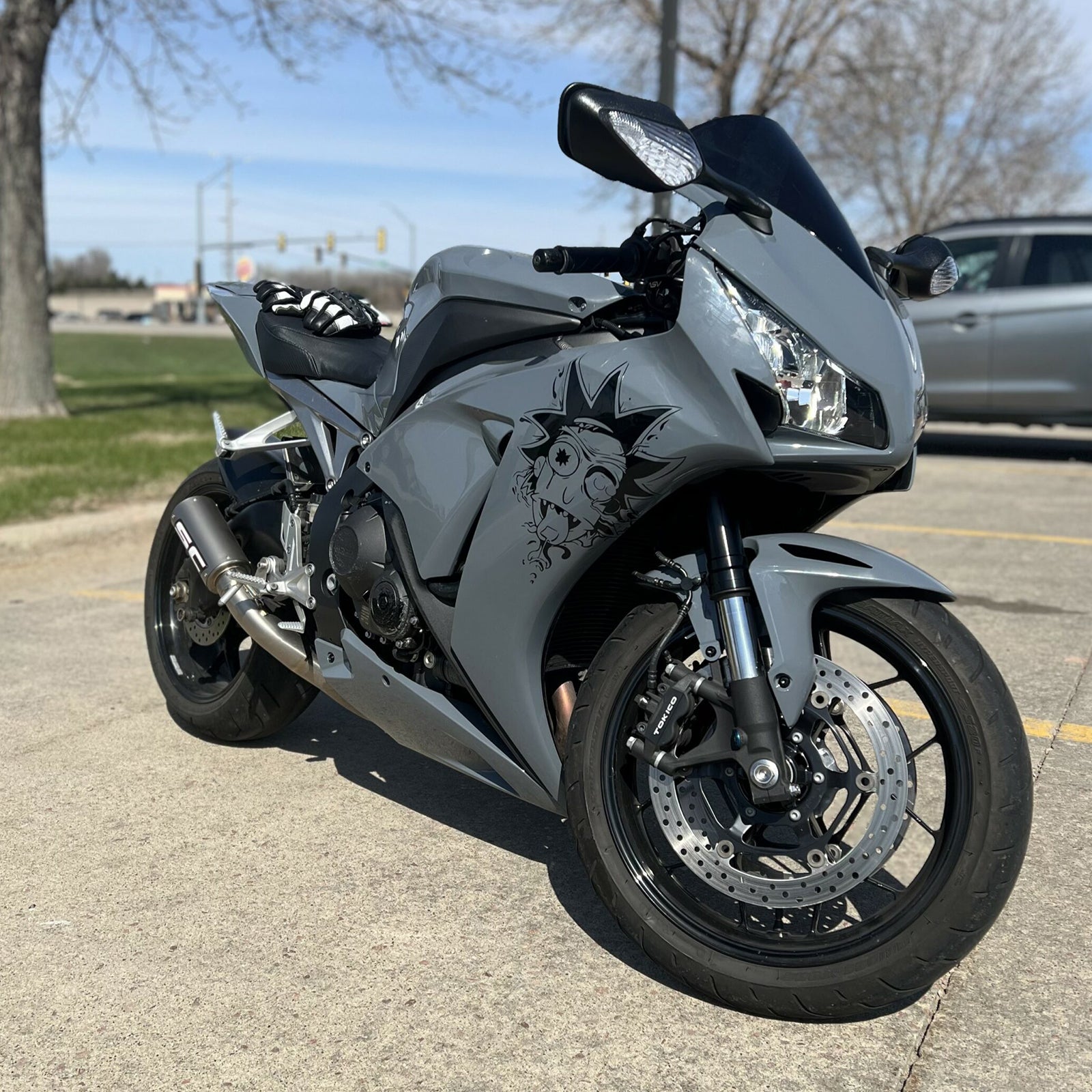 Amotopart 2012-2016 Honda CBR1000RR Gray Black Fairing Kit