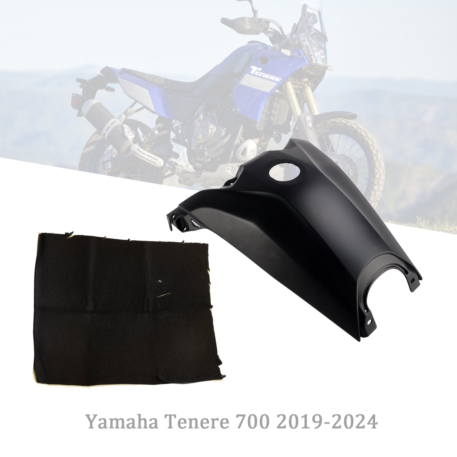 2019-2024 Yamaha Tenere 700 Tanque de gasolina Protetor de carenagem de tanque de gasolina