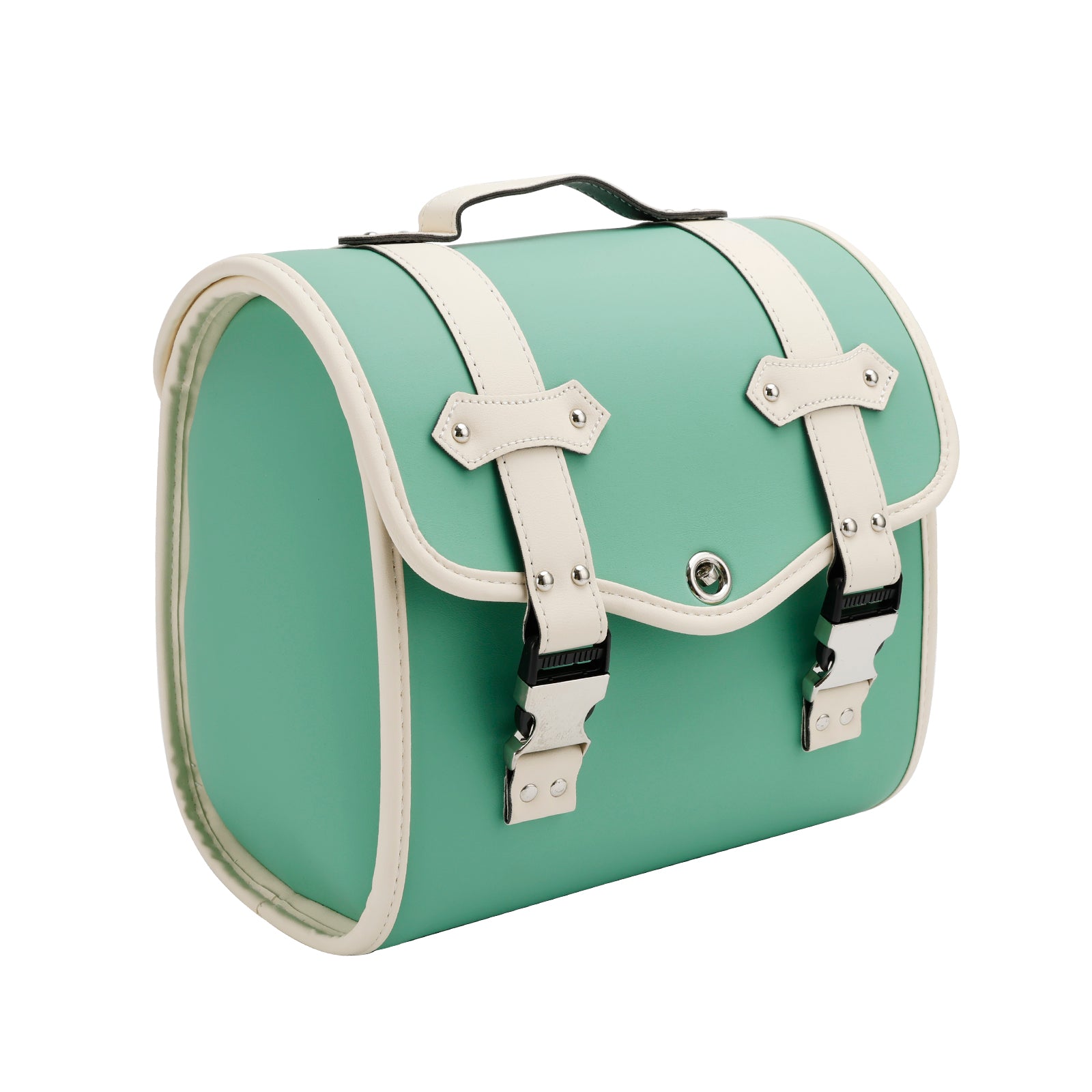 Saddlebag Side Storage Tool Bag Universal Quick Release Pu Motorcykel Brun