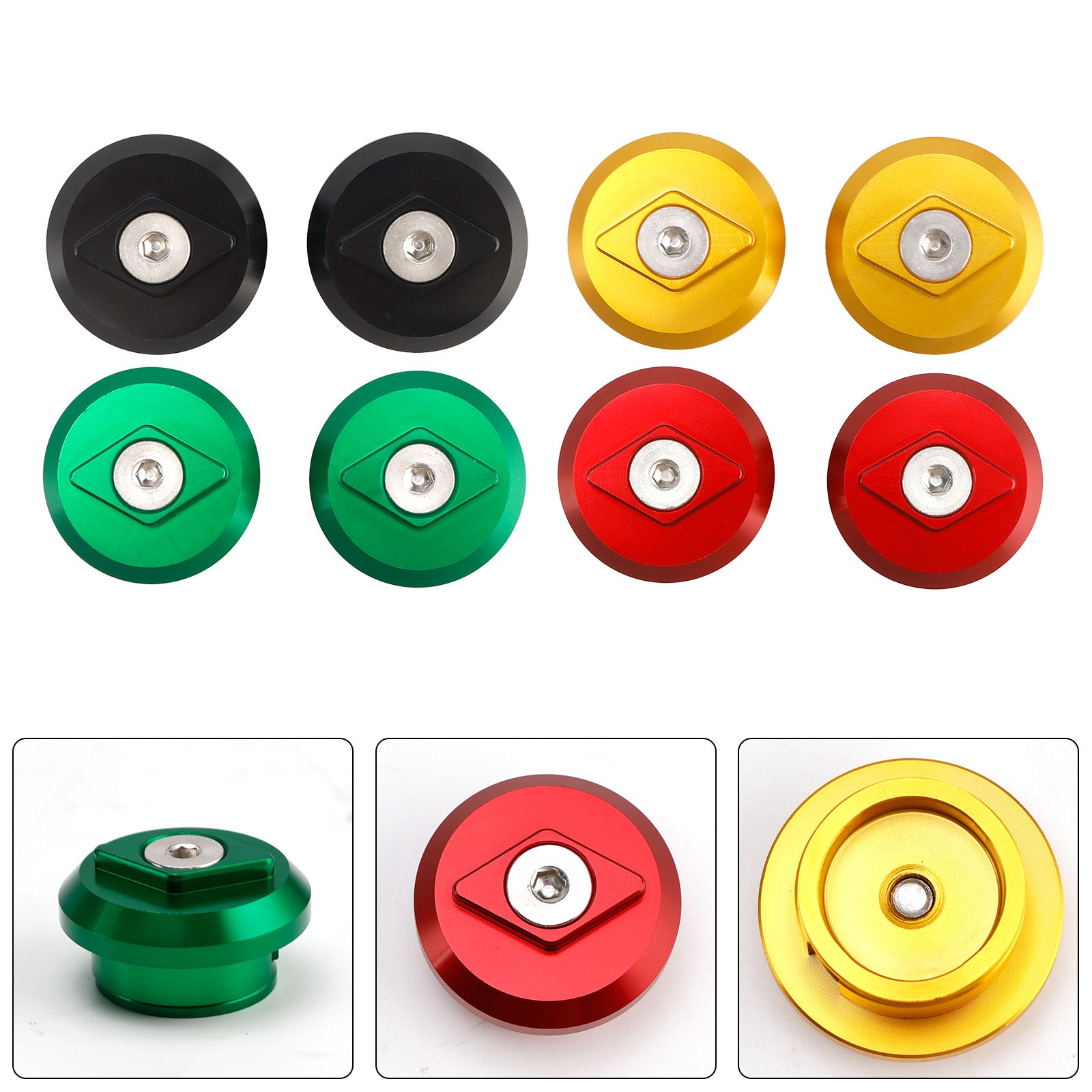 2024 Kawasaki Ninja 500 EX500G Z500 SE ABS +Aluminum Hole Frame Plug Caps