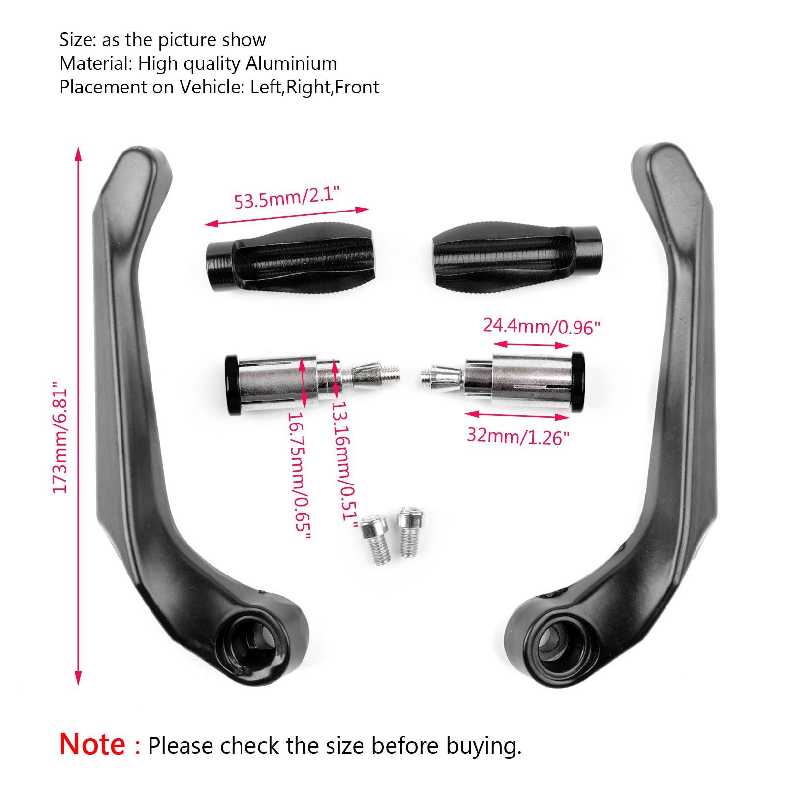 Honda CBR 690 R1200GS 22mm bremsekoblingsspakbeskytter Styret BK