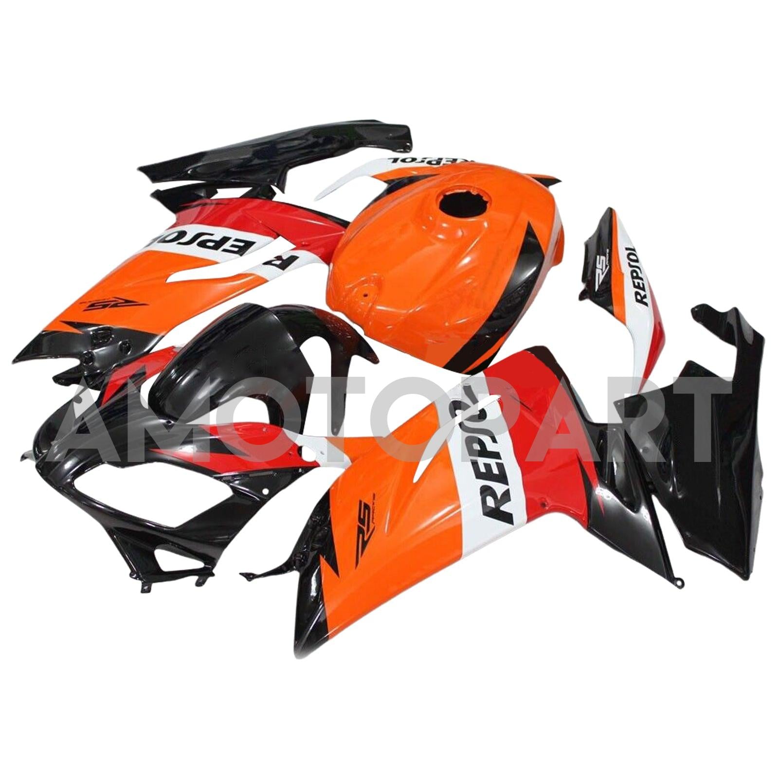 Amotopart 2006-2011 RS125 Aprilia Red&Orange Repjol Fairing Kit