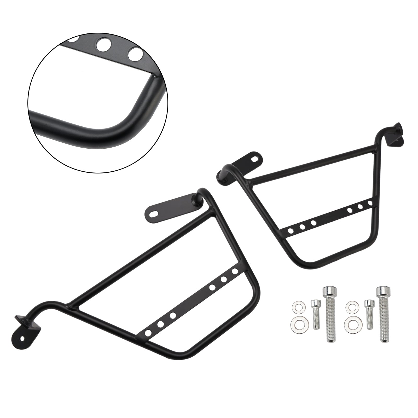 21-24 Guzzi V7 750Cc Luggage Rack Side Saddle Bag Mount Bracket Black Left