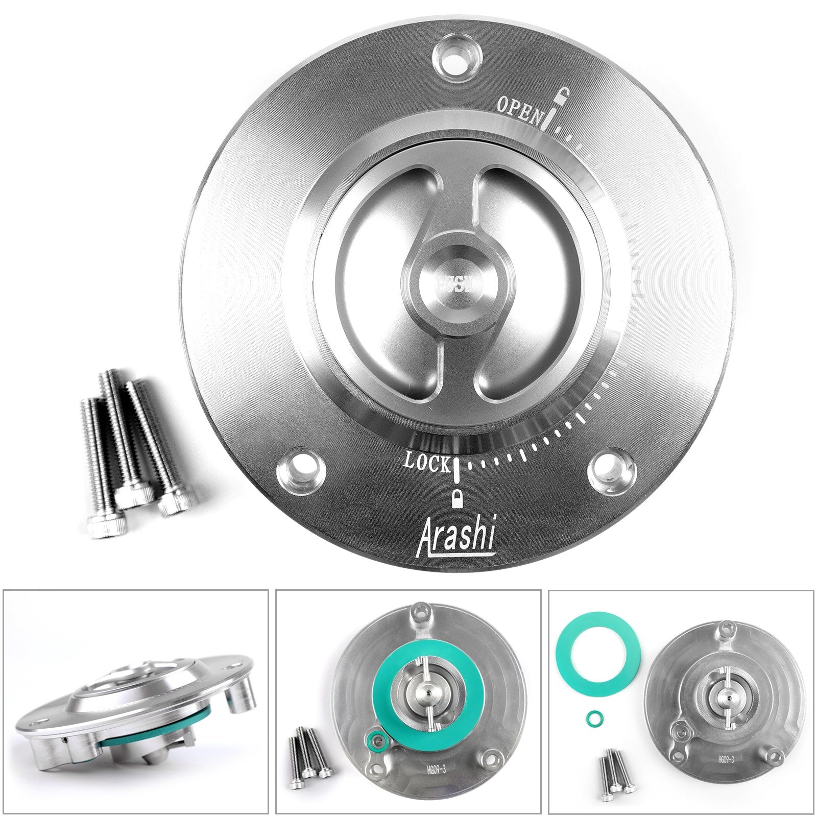 03-18 Suzuki GSXR GSR 600/750 GSXR 1000 CNC Tappo serbatoio carburante senza chiave SL