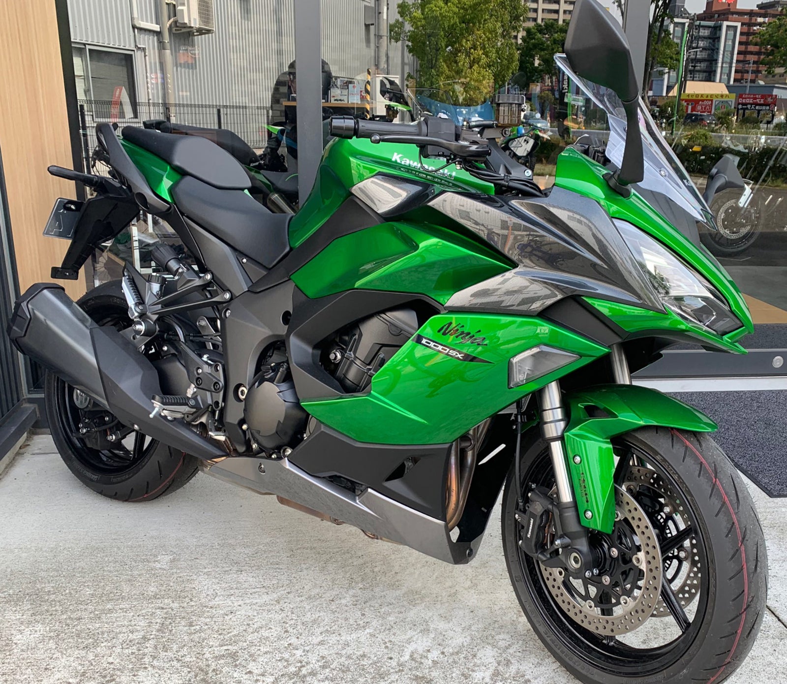 Amotopart 2020-2025 Kawasaki Z1000SX Ninja 1000SX/1100SX Green Fairing Kit