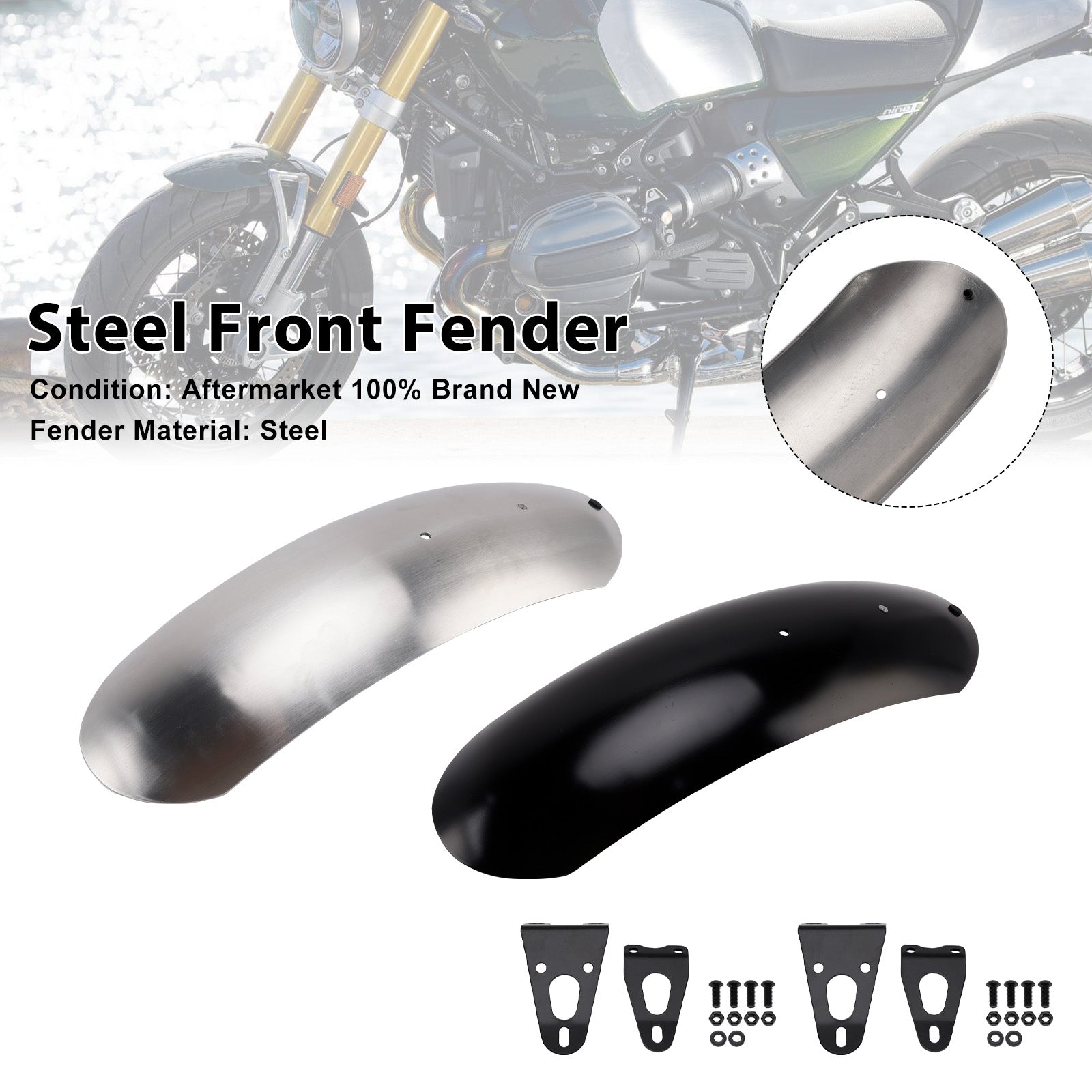 BMW R12 nineT R nineT Scrambler Pure Option Steel Front Fender