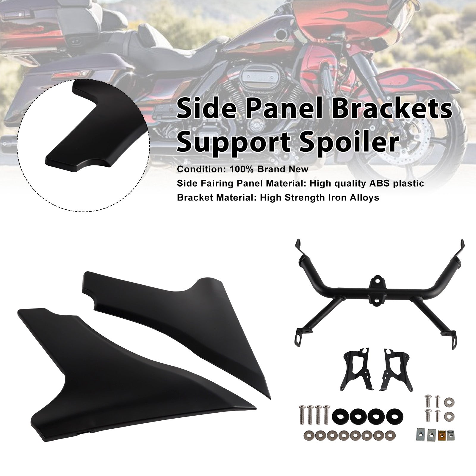 23-25 CVO 121 117 Road Glide FLTRXSESide Panel Brackets Support Spoiler
