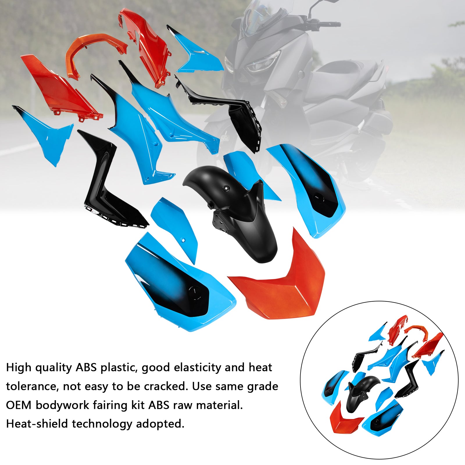 Amotopart 2023-2024 Yamaha x Max 300 Kit de carénage