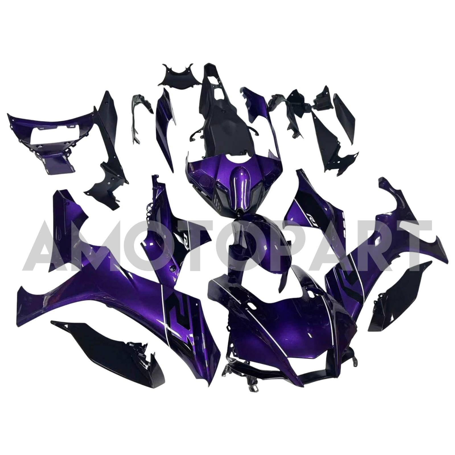 Amotopart 2020-2025 Yamaha YZF-R1 Purple Fairing Kit