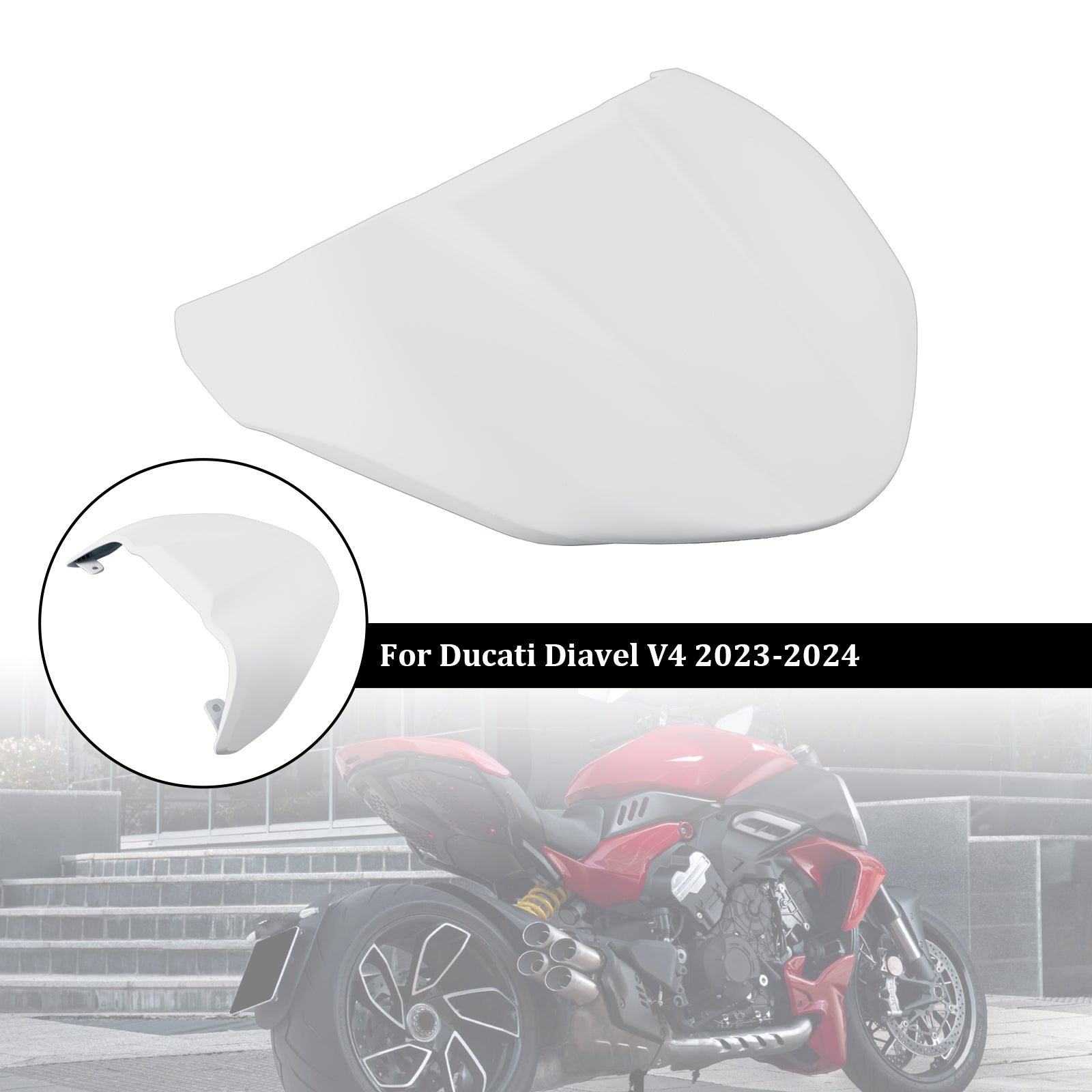 2023-2024 Ducati DiAvel V4 svans baksäte täckning fairing cowl