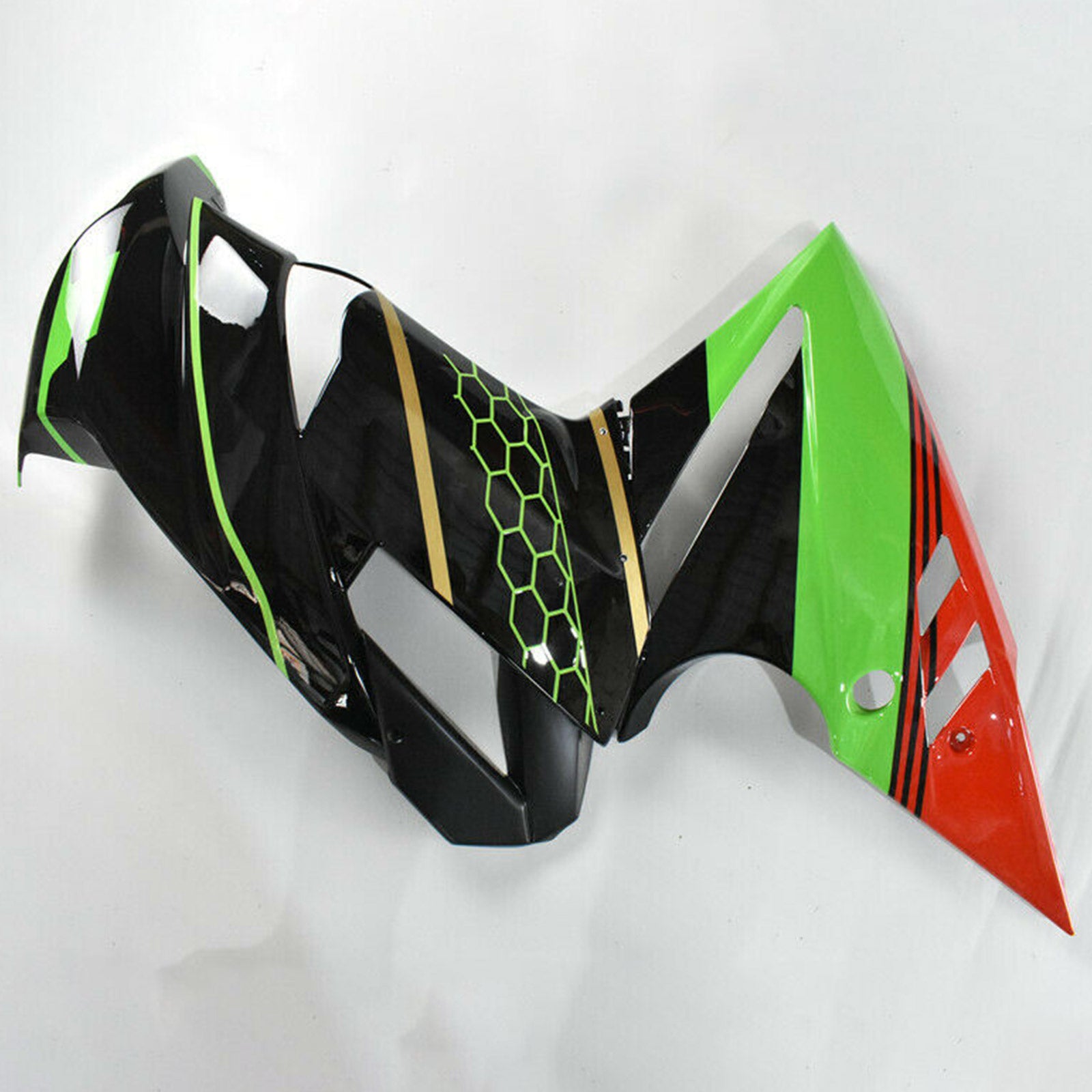 Amotopart 2009-2011 Kawasaki Ninja 650 EX650 Black&Green Fairing Kit