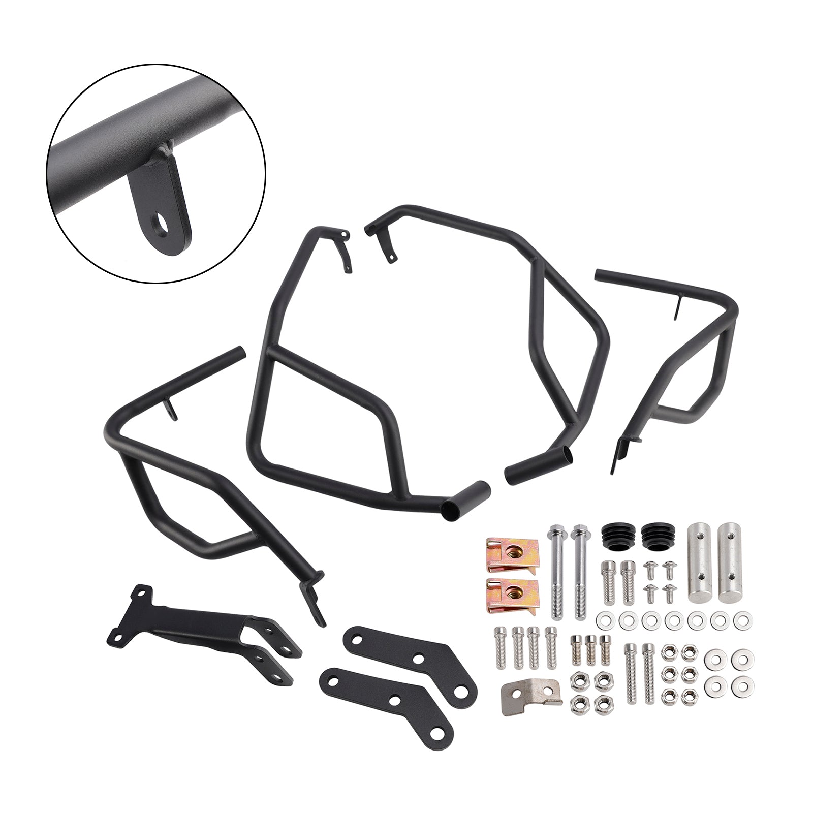 23-24 Honda Xl750 Transalp Engine Guard Crash Bar Frame Protector Bumper Silver