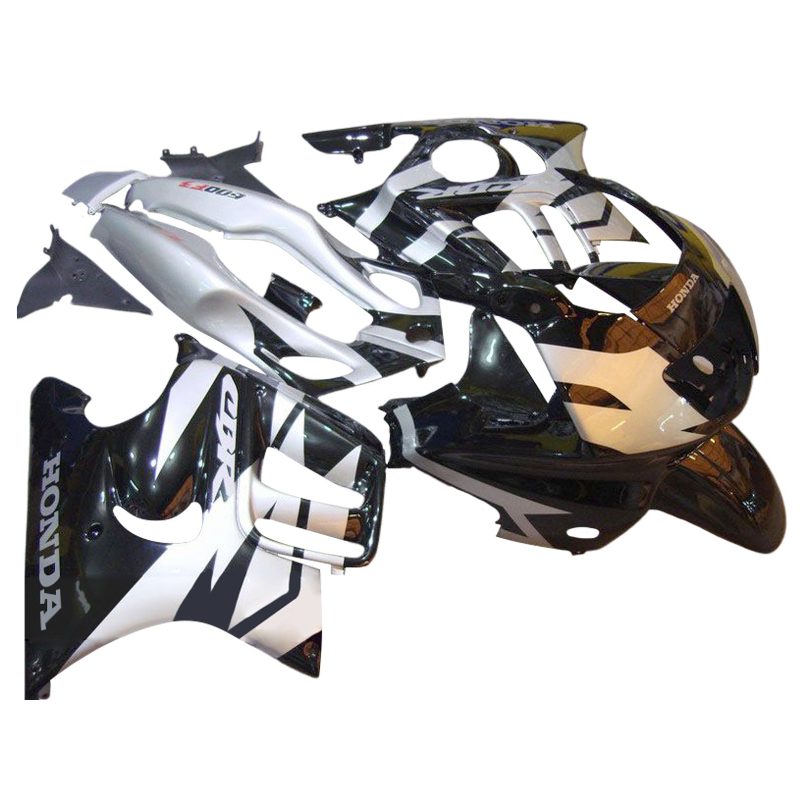Amotopart 1995-1996 Honda CBR600 F3 Black Gray & Logo Fairing Kit