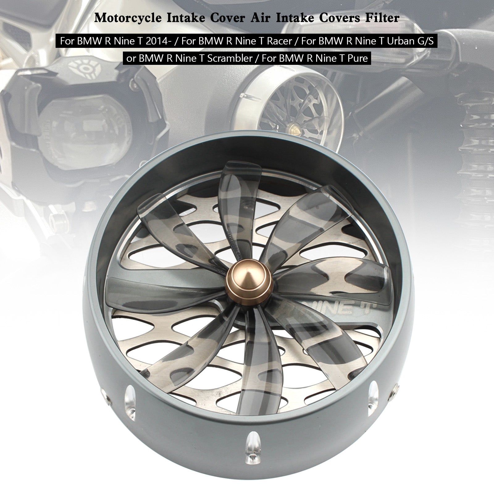 Cubierta de entrada de aire cubre filtro para BMW R Ninet Ninet R9T