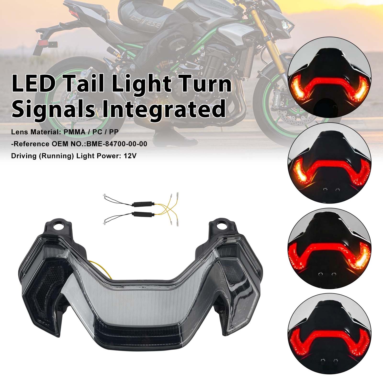 2025-2026 KAWASAKI Z900 Z900SE LED koncové světlo směrovky integrované