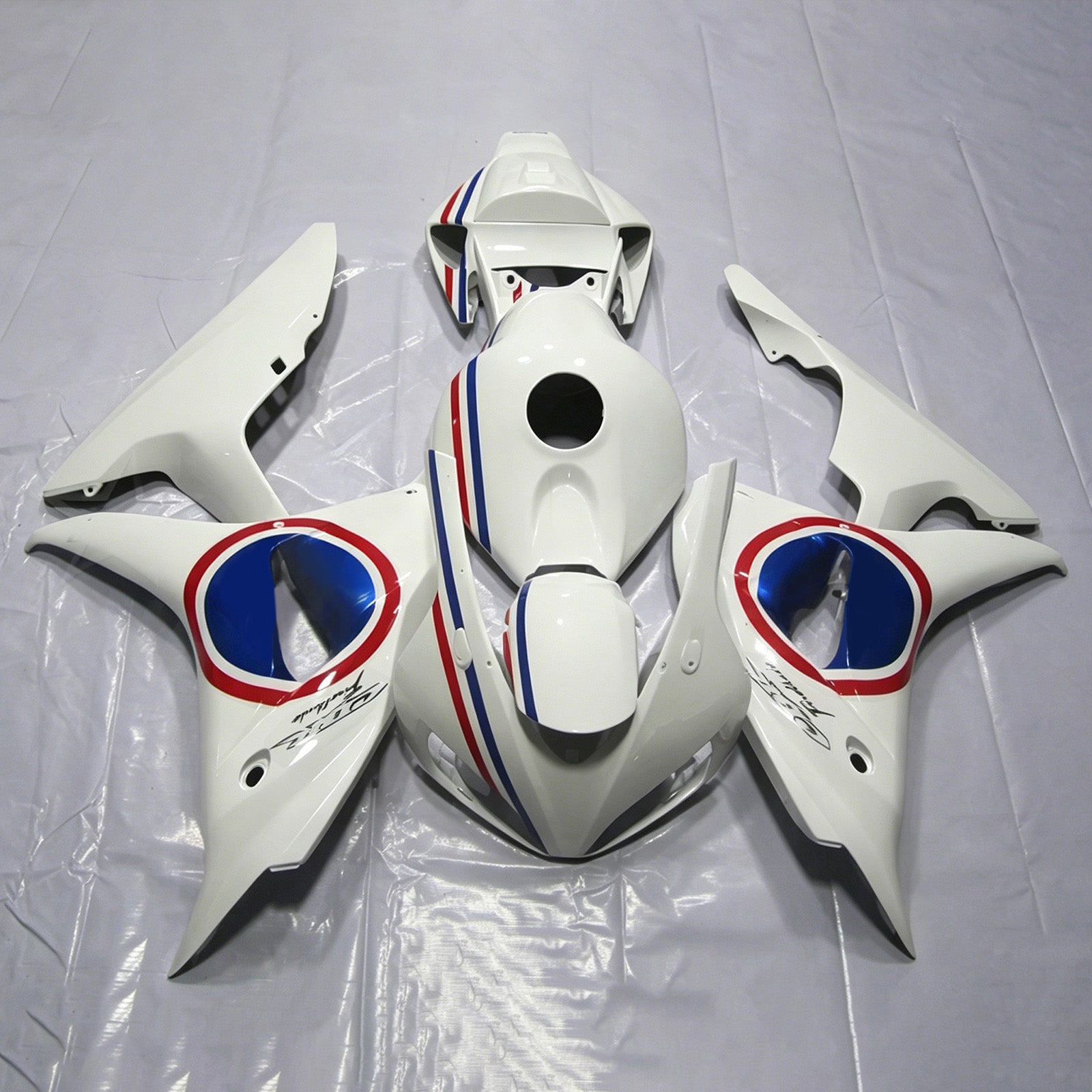 Amotopart 2006-2007 Honda CBR1000RR witblauwe kuipset