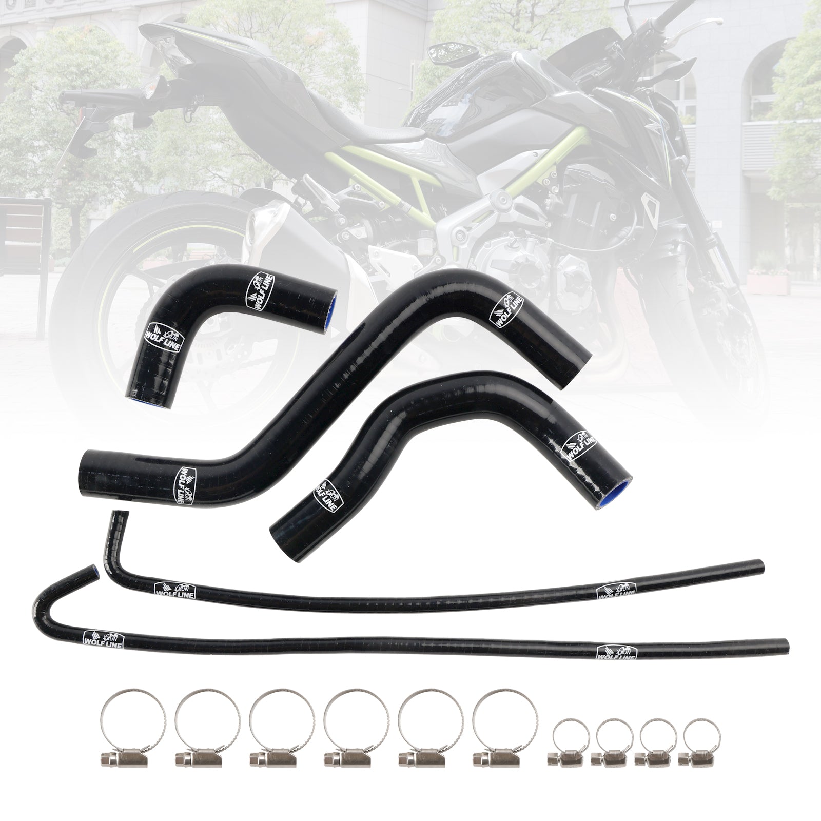 17-24 Kawasaki Z900 & 17-25 Z900RS Silicone Radiator coolant Hose kit