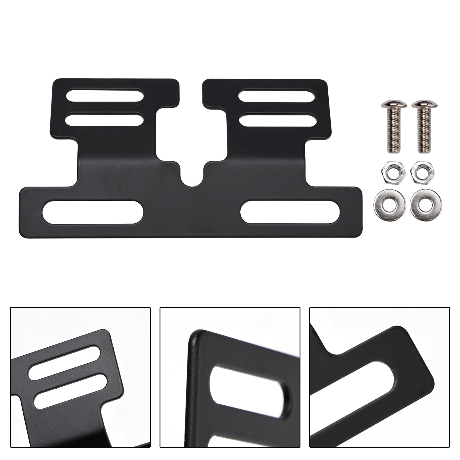 Universal Motorcycle Rear License Plate Holder Support Bracket Mount