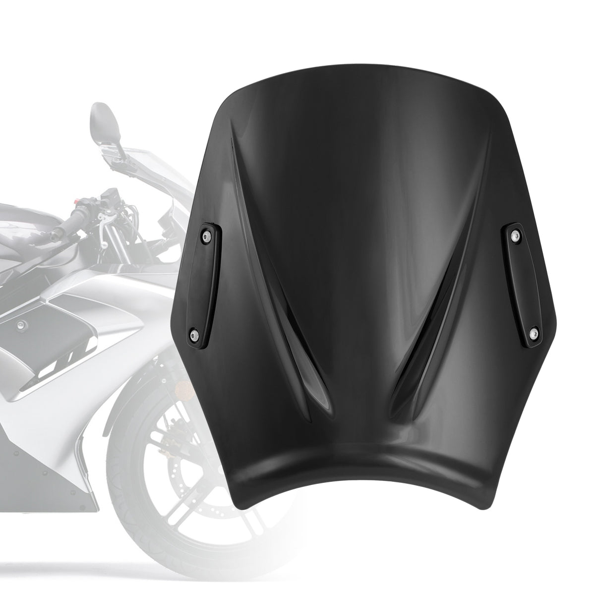 Motorrad mit 22 mm/7/8 Zoll Lenker Windschutzscheibe Windschutzscheibe Universal