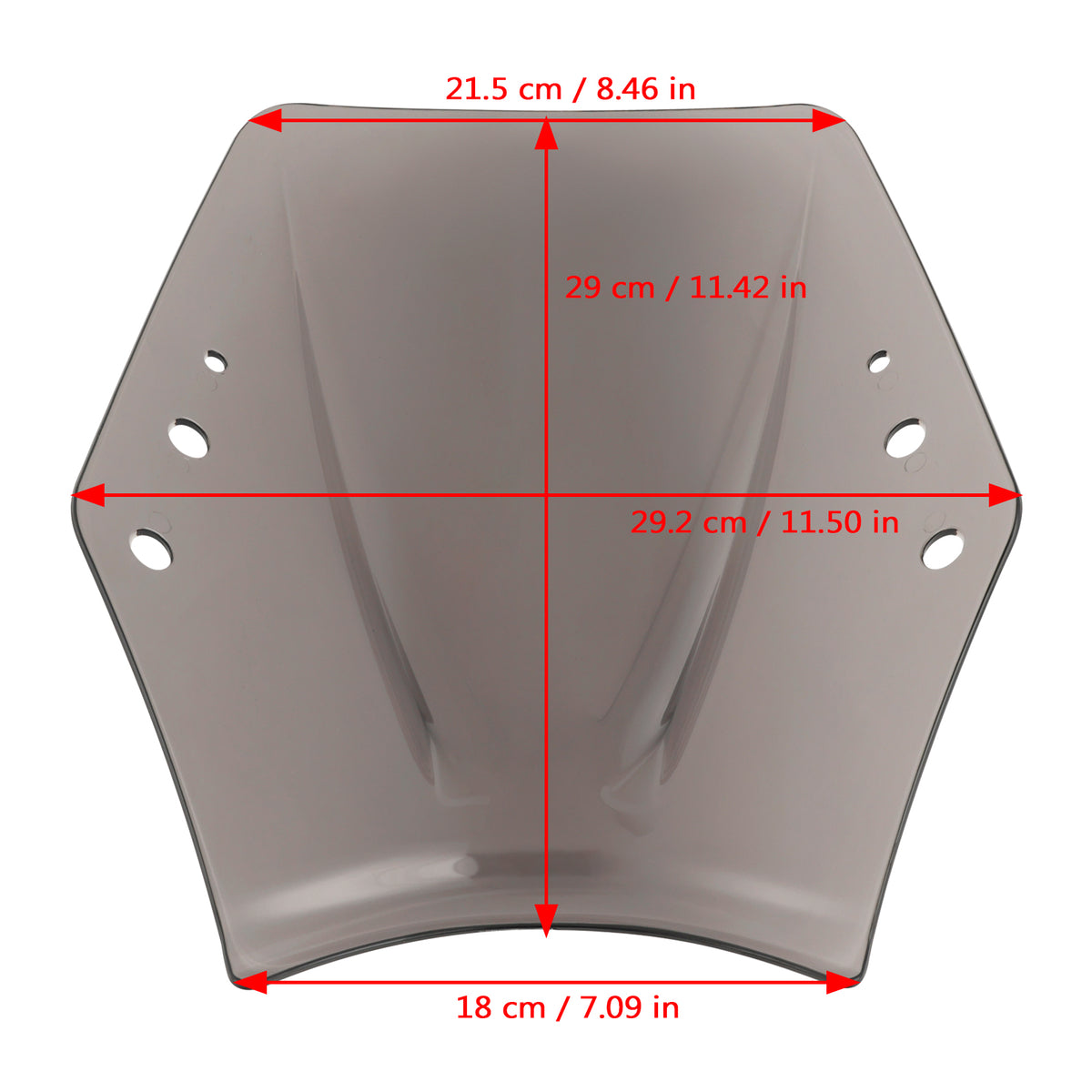 Motorrad mit 22 mm/7/8 Zoll Lenker Windschutzscheibe Windschutzscheibe Universal