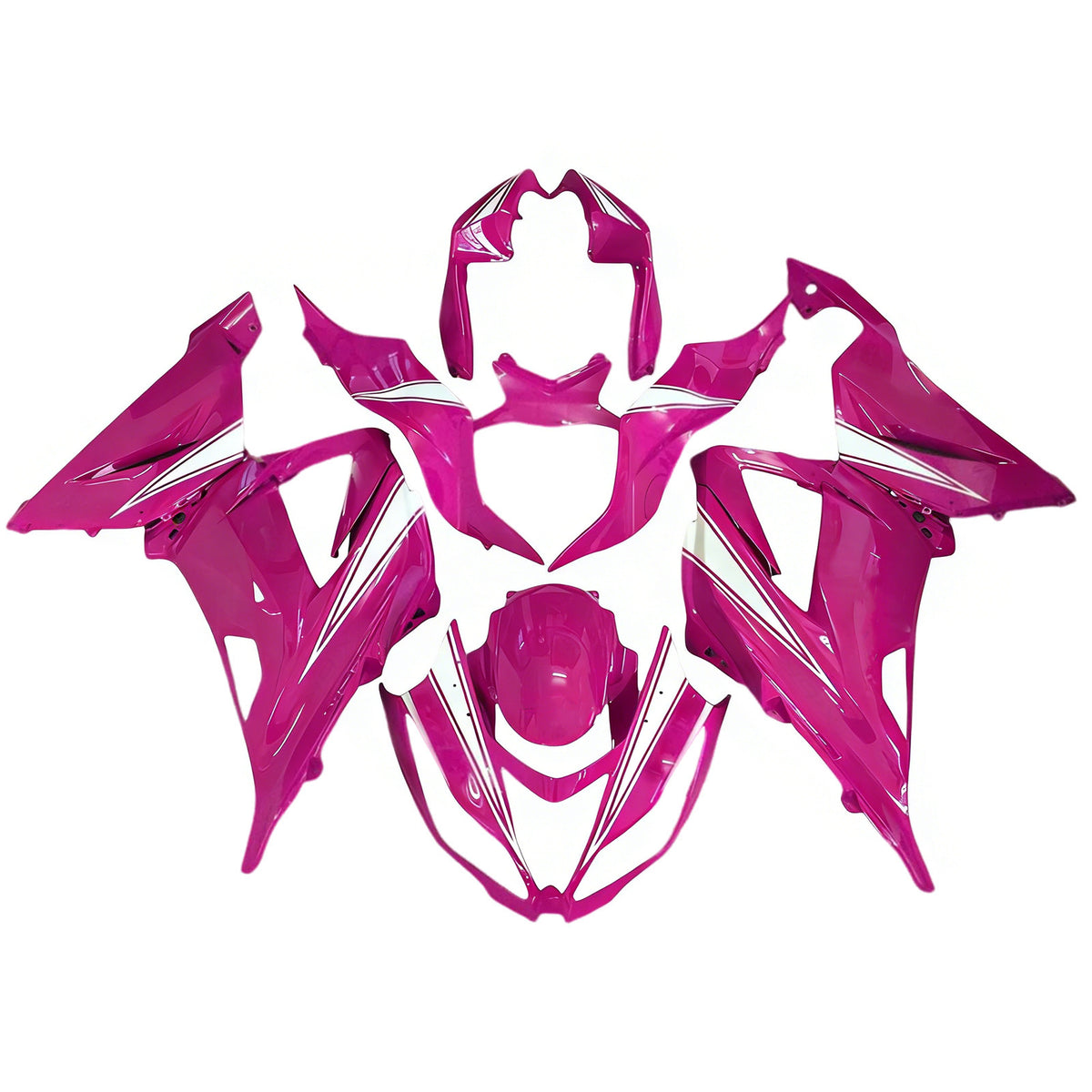 Amotopart 2013–2018 Kawasaki ZX-6R 636 Pink Verkleidungsset