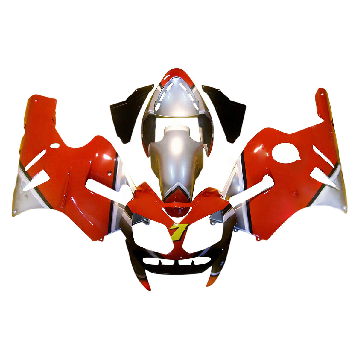 Amotopart 2002-2005 カワサキ ZX-12R レッド オレンジ ホワイト ブラック フェアリングキット