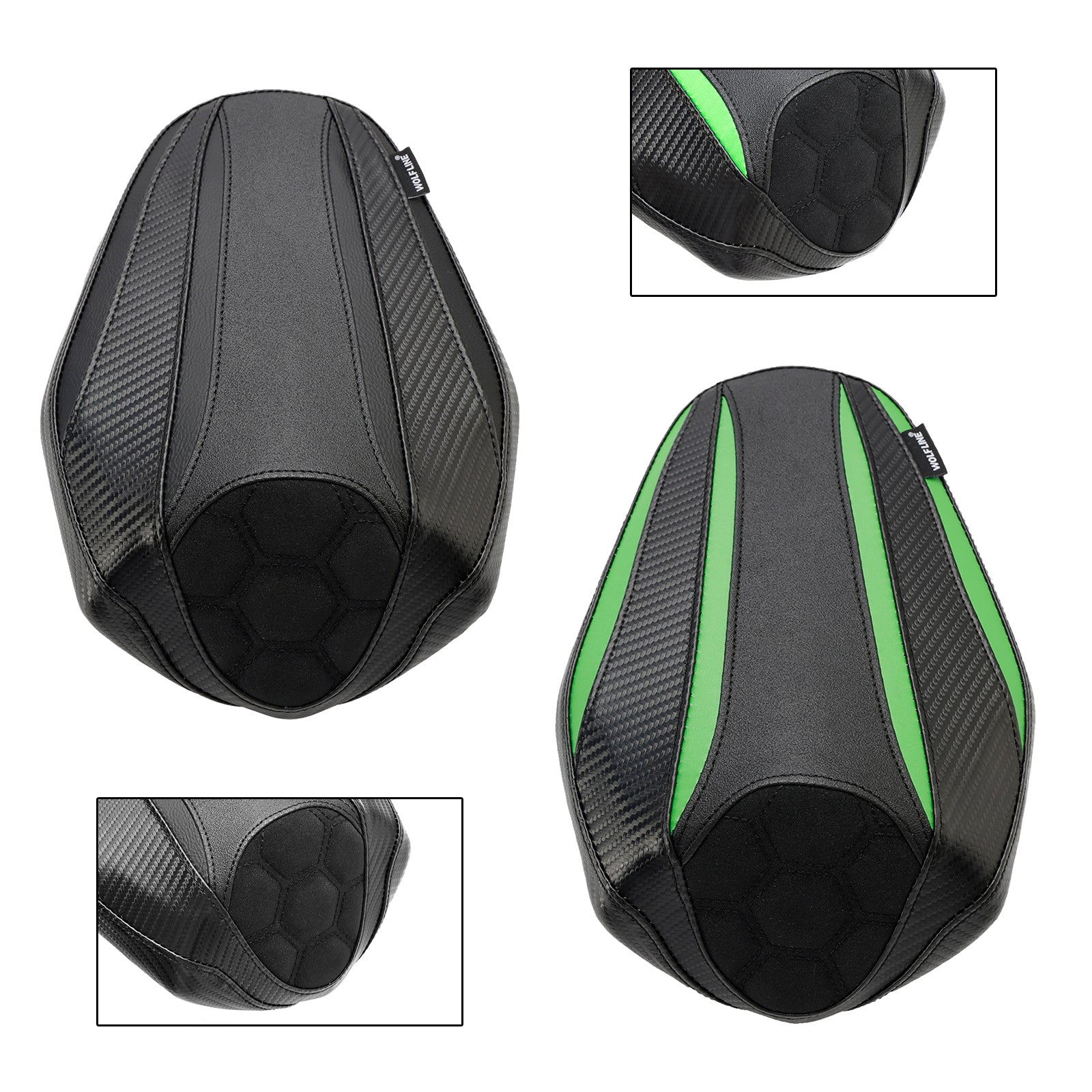 2023 Kawasaki Zx-4R Zx-4Rr Rear Passenger Seat Pillion Saddle Flat Black