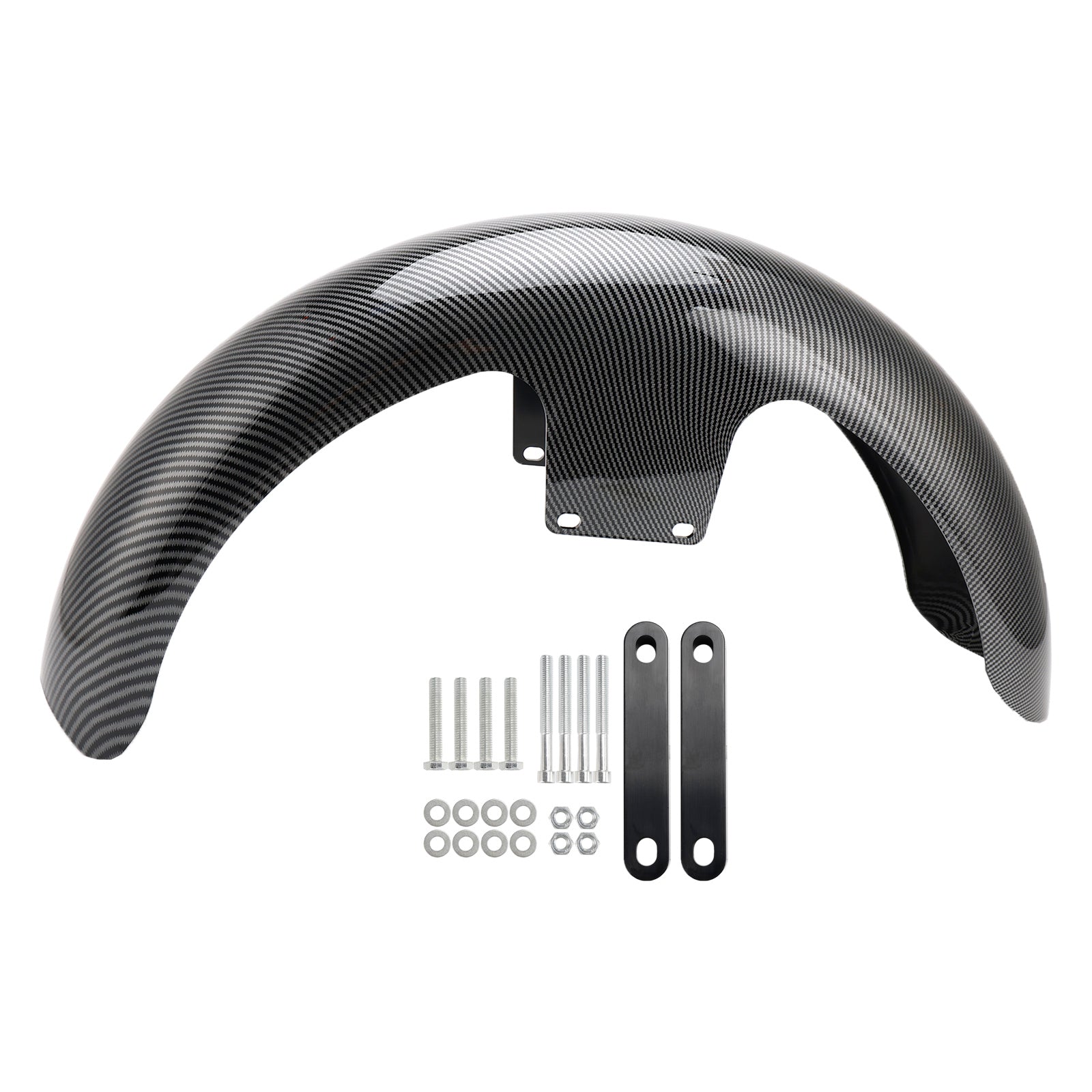 Touring Electra Street Road Glide Baggers Flht Flhr Carbon 19" Enrole o para-lama dianteiro ABS