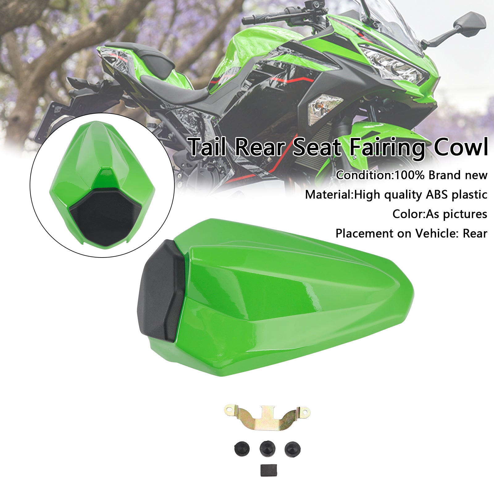 2018-2024 Kawasaki Ninja 400 EX400 RACING TAIL SEAT REAUR CAINDIN