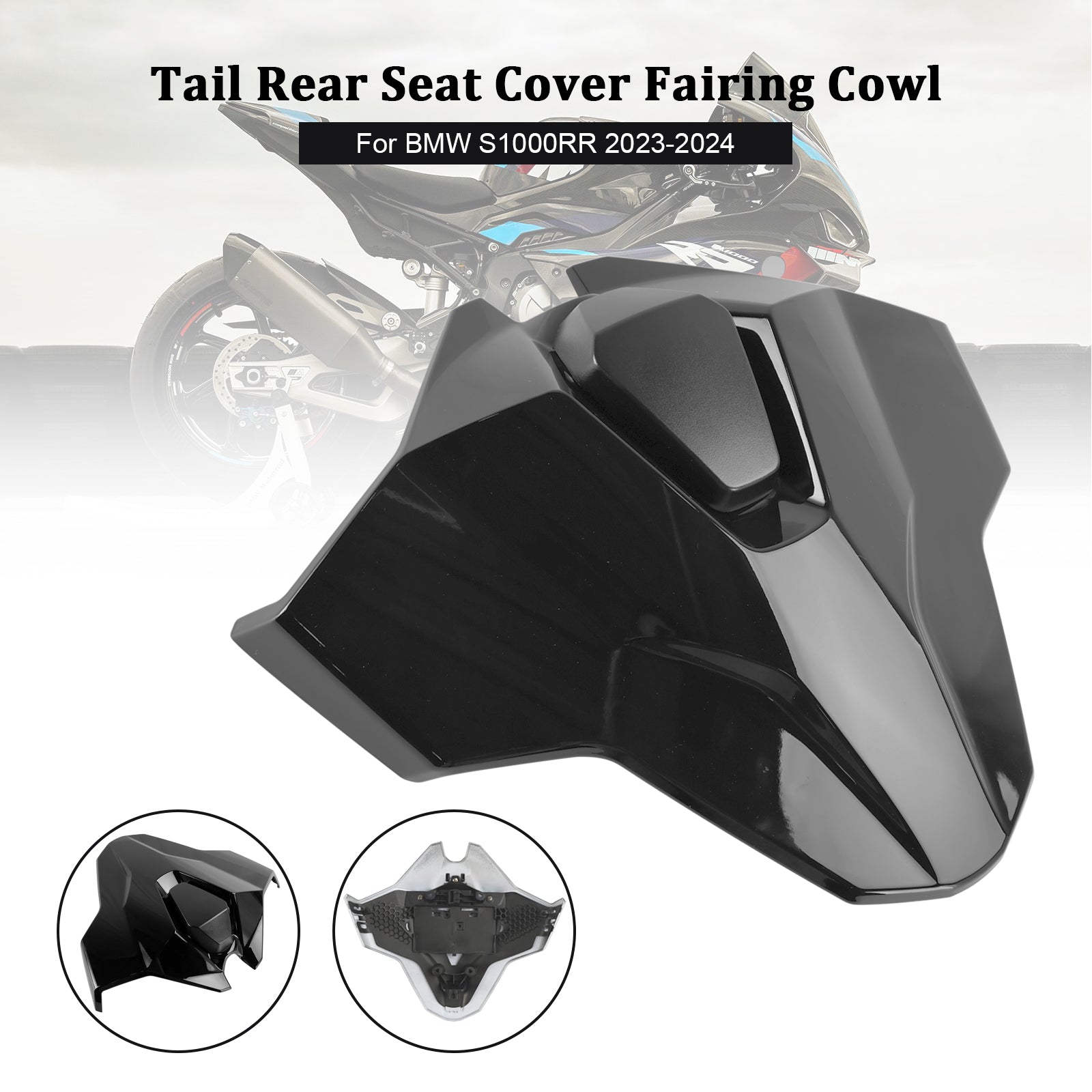 23-24 BMW S1000RR Svans baksäte Cover Fairing Cowl