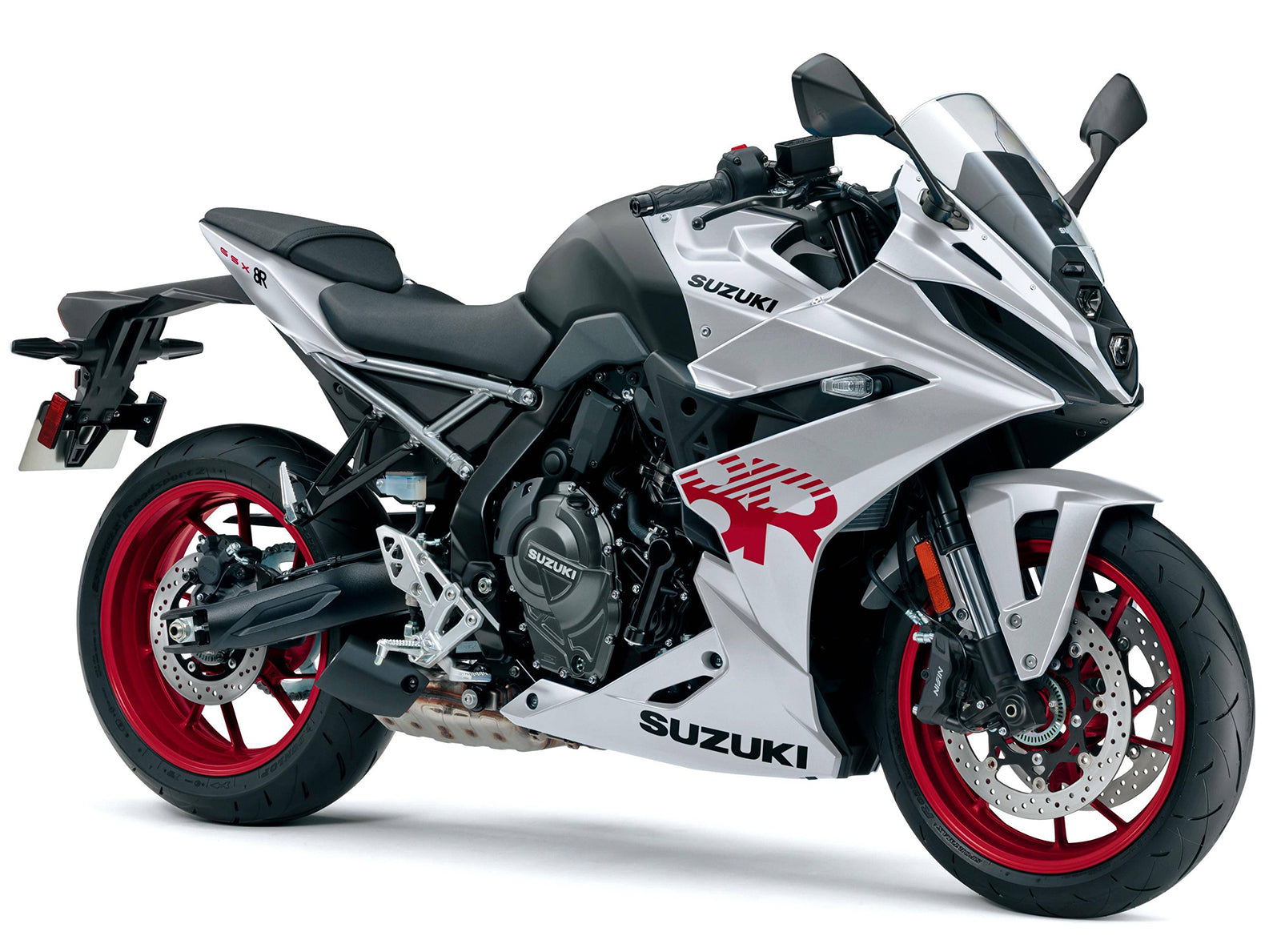 Amotopart 2024-2025 Suzuki GSX-8R Silver Fairing Kit