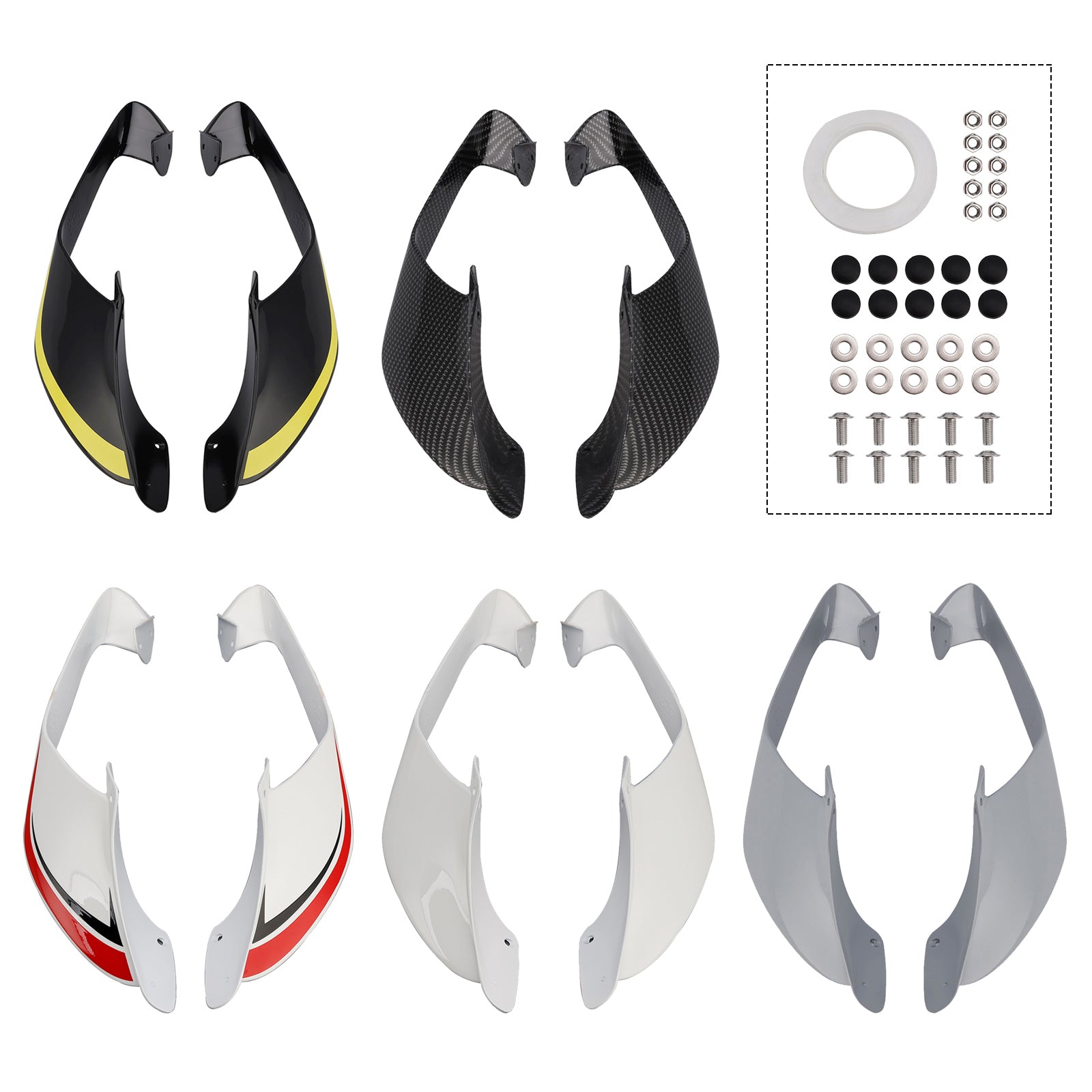2021-2024 Yamaha YZF R1 R1M Voorzijde Winglets Vleugels Spoiler Kuip