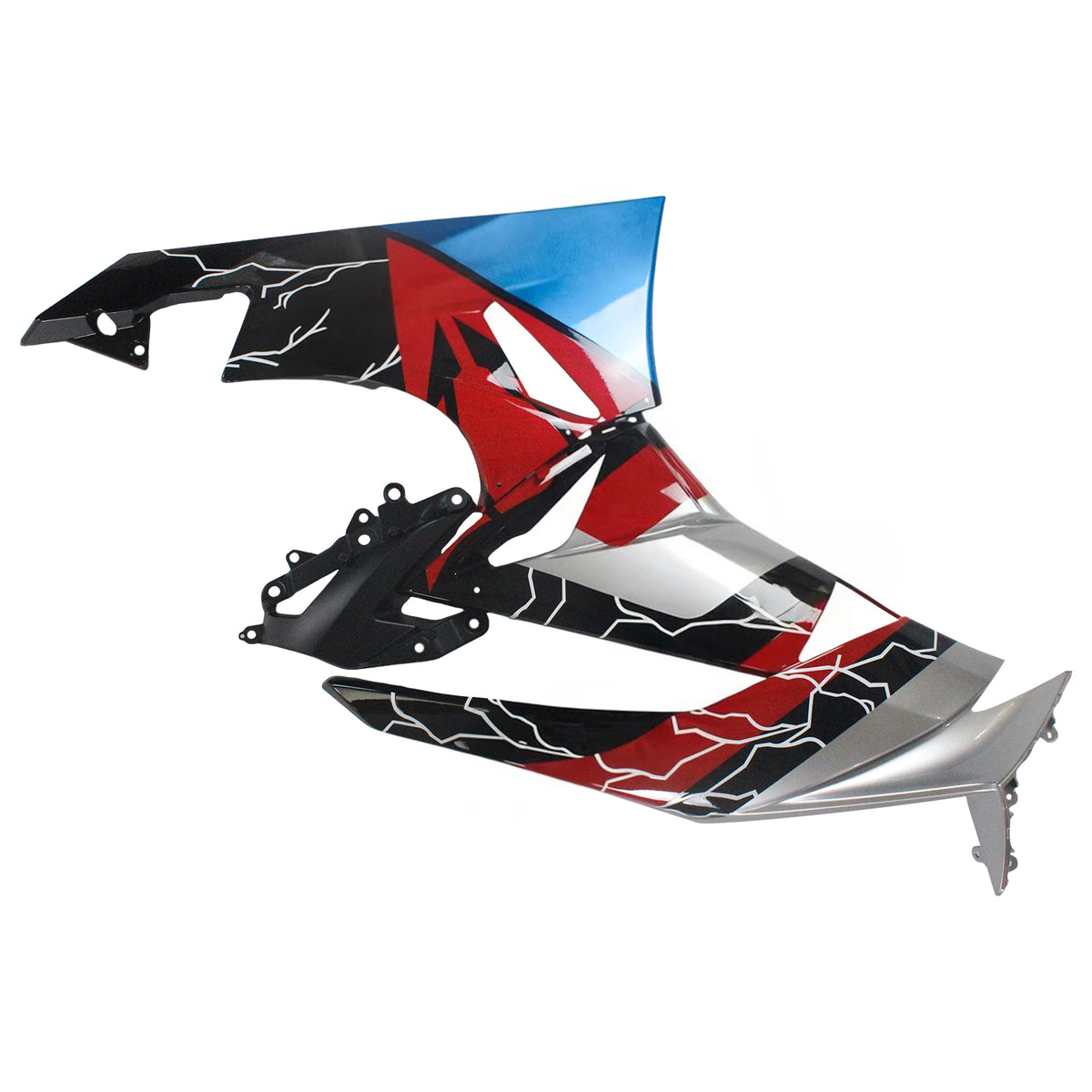 Amotopart 2009-2012 Kawasaki ZX-6R 636 Gray White Red Black Fairing Kit