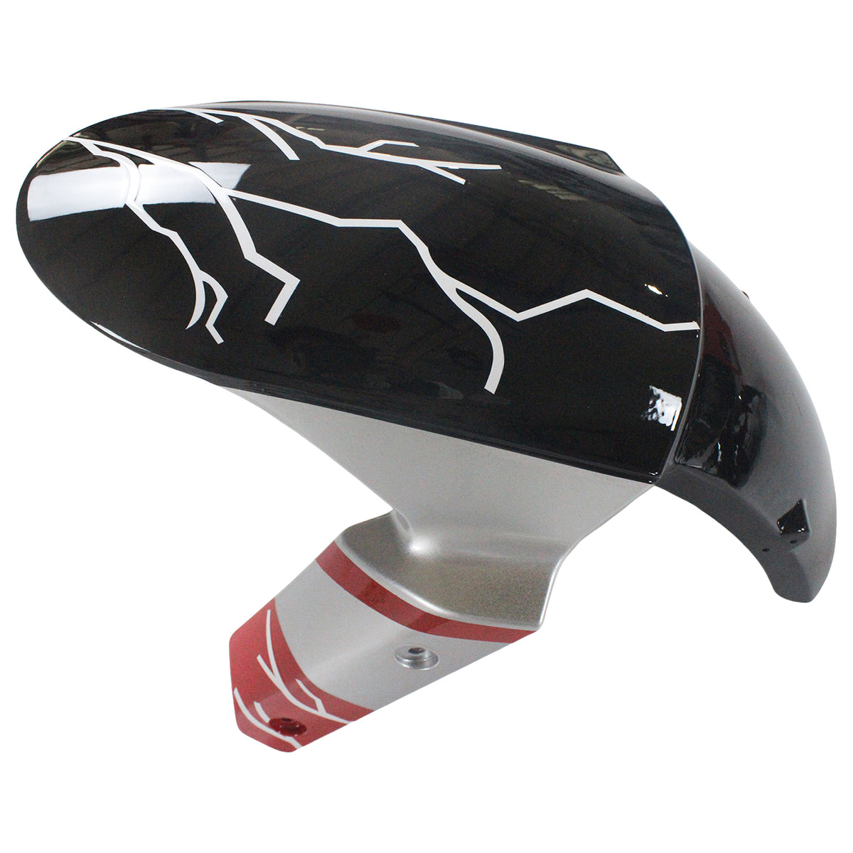 Amotopart 2009-2012 Kawasaki ZX-6R 636 Gray White Red Black Fairing Kit