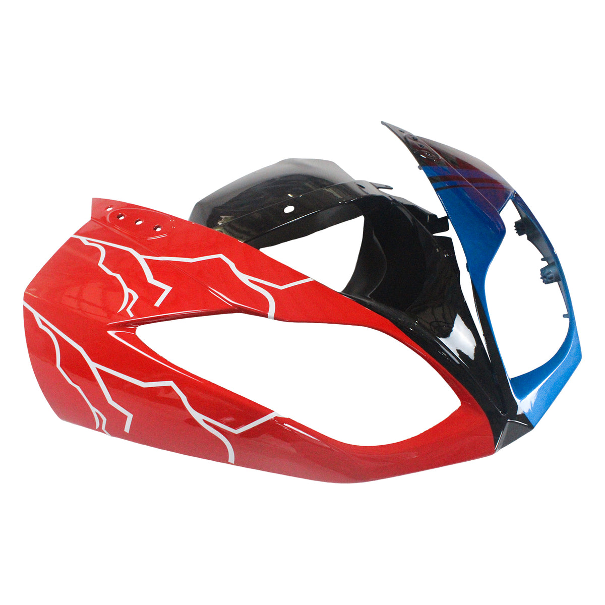 Amotopart 2009-2012 Kawasaki ZX-6R 636 Gray White Red Black Fairing Kit