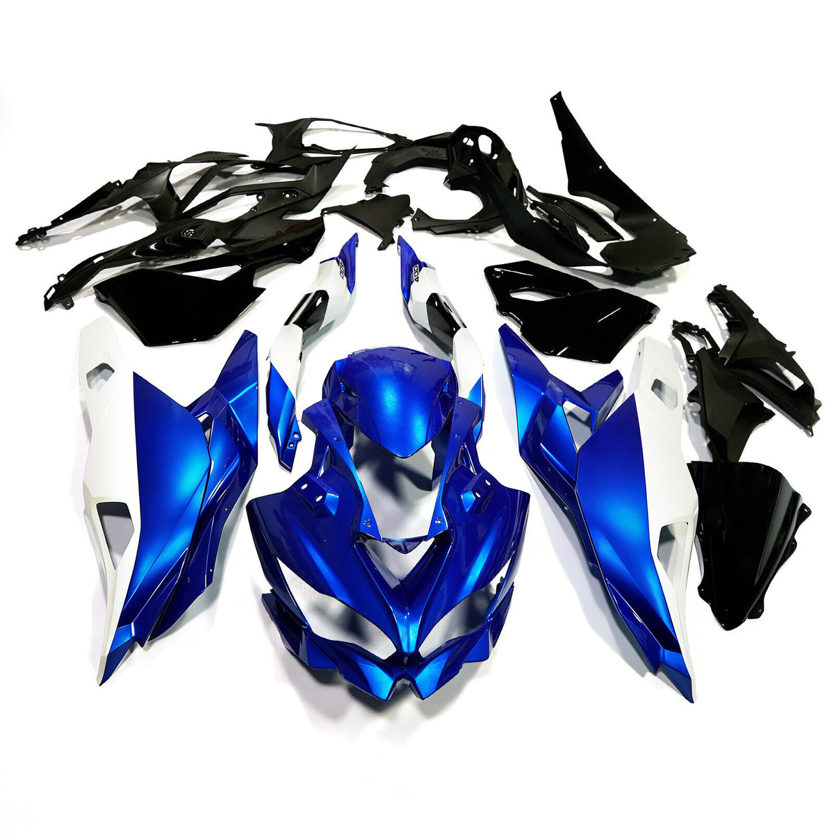 Amotopart 2019-2026 Kawasaki Ninja ZX-25R ZX-4R ZX-4RR Black Blue White Fairing Kit