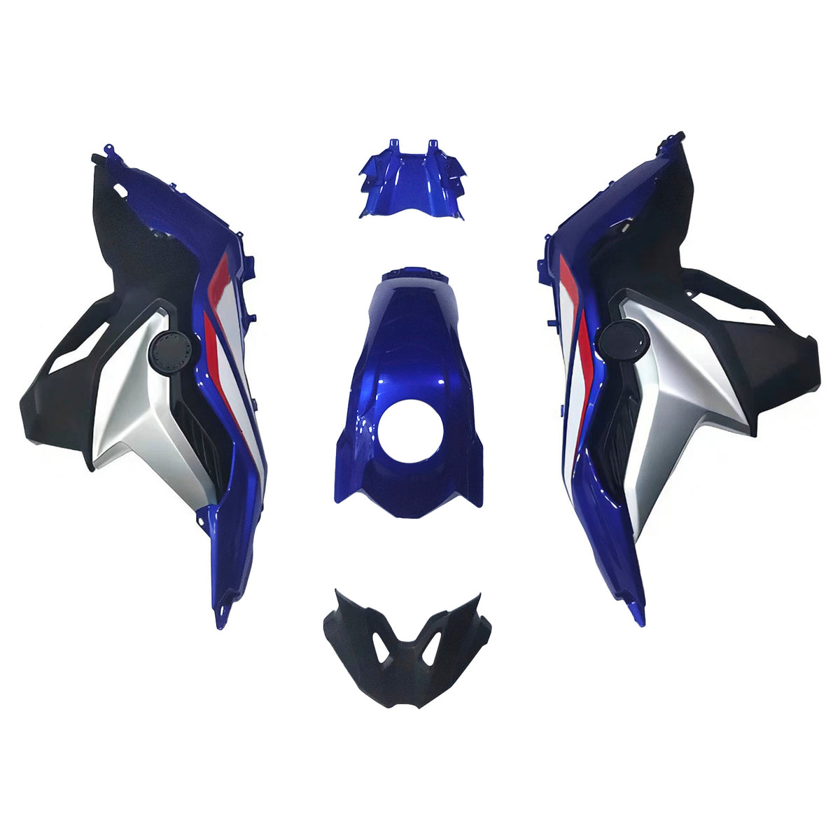 Amotopart 2018-2022 Kit carena BMW F750GS F850GS blu argento