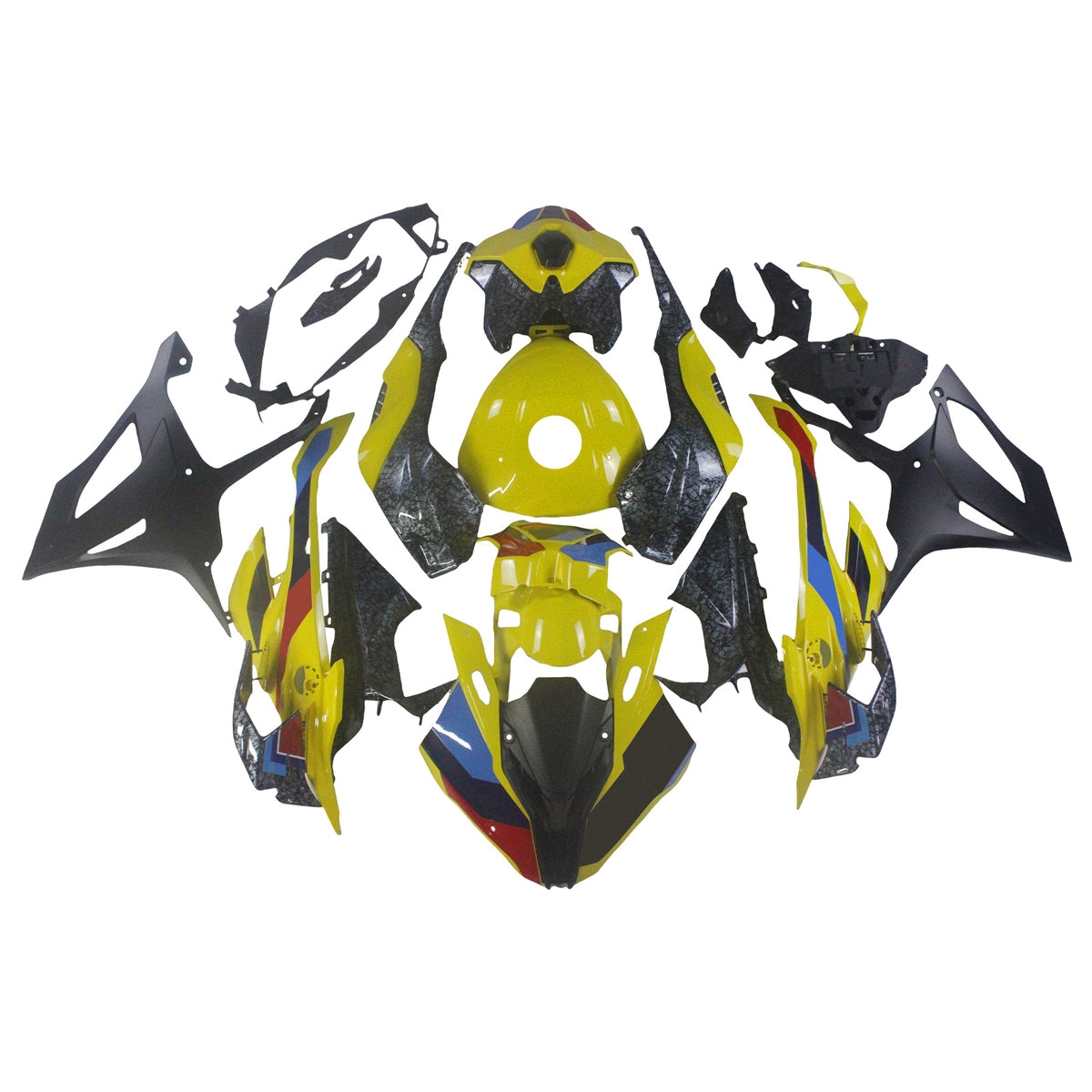 Amotopart 2023-2024 BMW S1000RR Carbon Fiber Pattern Fairing Kit
