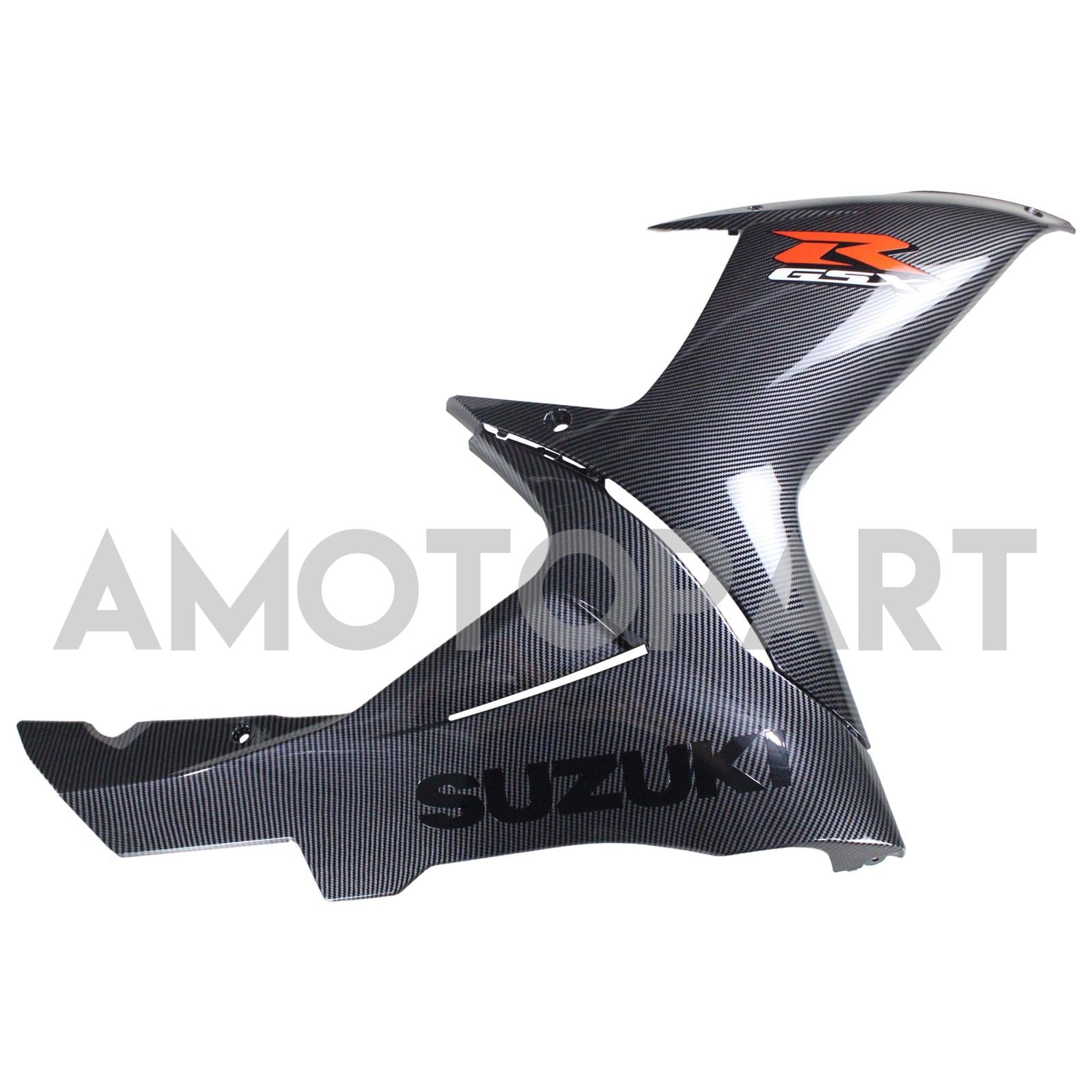 Amotopart 2011-2024 Suzuki GSXR 600/750 Kit de carenado negro de fibra de carbono