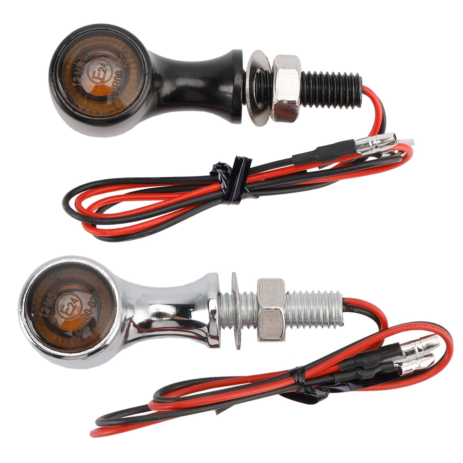 Universal Motorcycle 12V LED Turn Signal Indicator Light 8mm