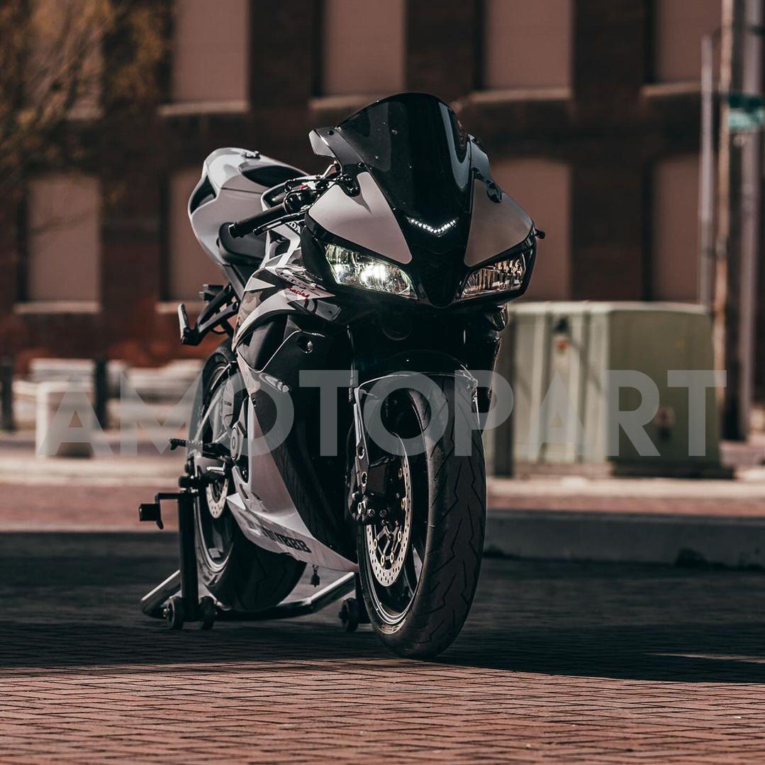 Amotopart Honda 2007-2008 CBR600RR White Black Fairing Kit