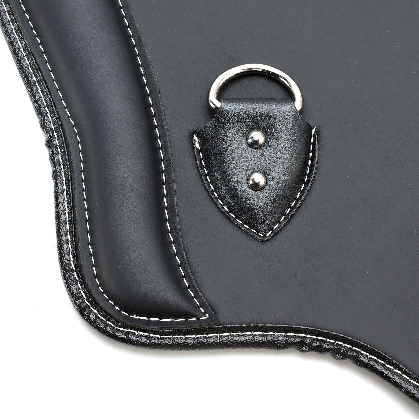 2Pcs Universal Heat Saddle Shield Deflector Blackb For Flhxs Glide Rider Fxdwg Brown