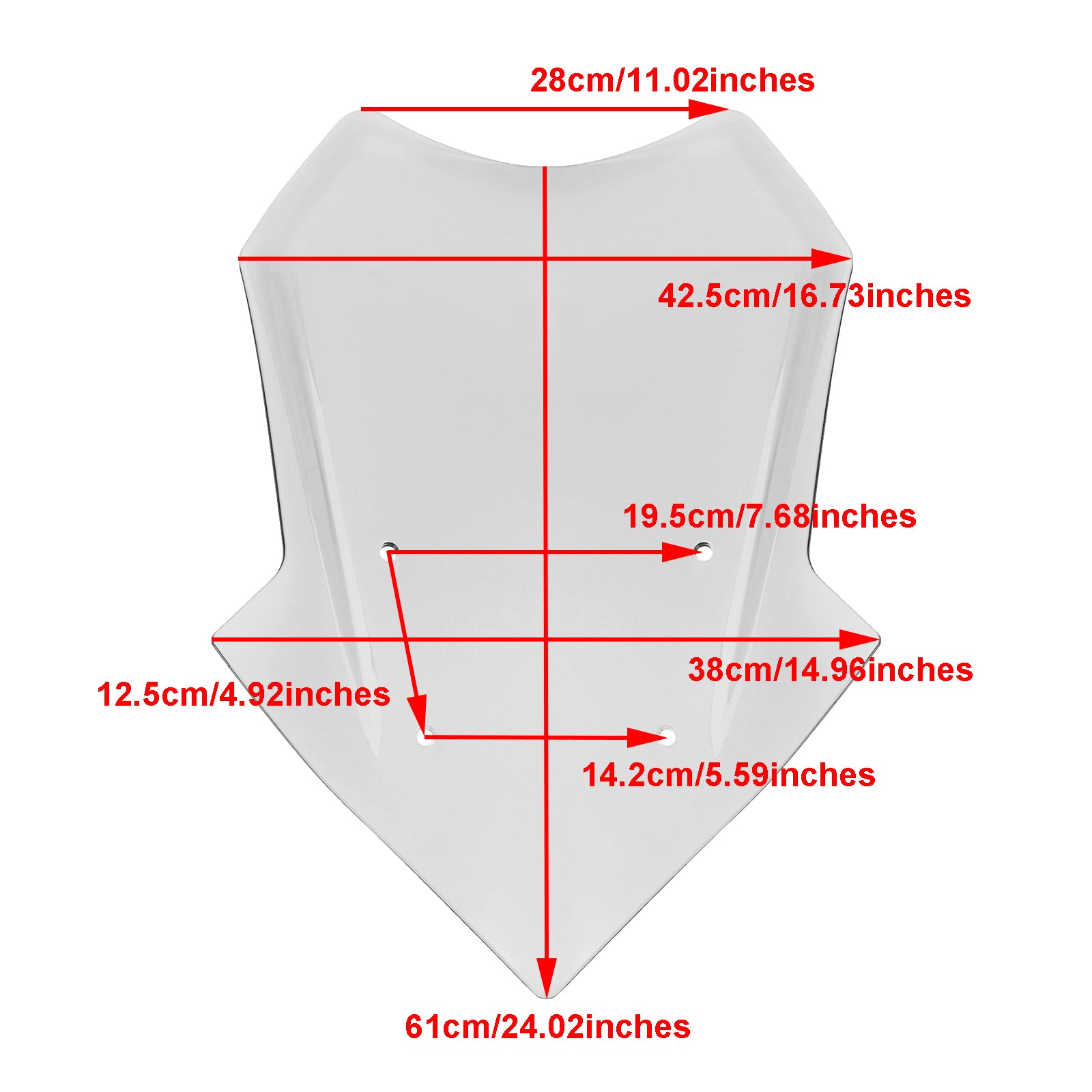 Parabrisas apto para Yamaha Tracer 900/GT 2018-2020 Tracer 9/GT 2021-23