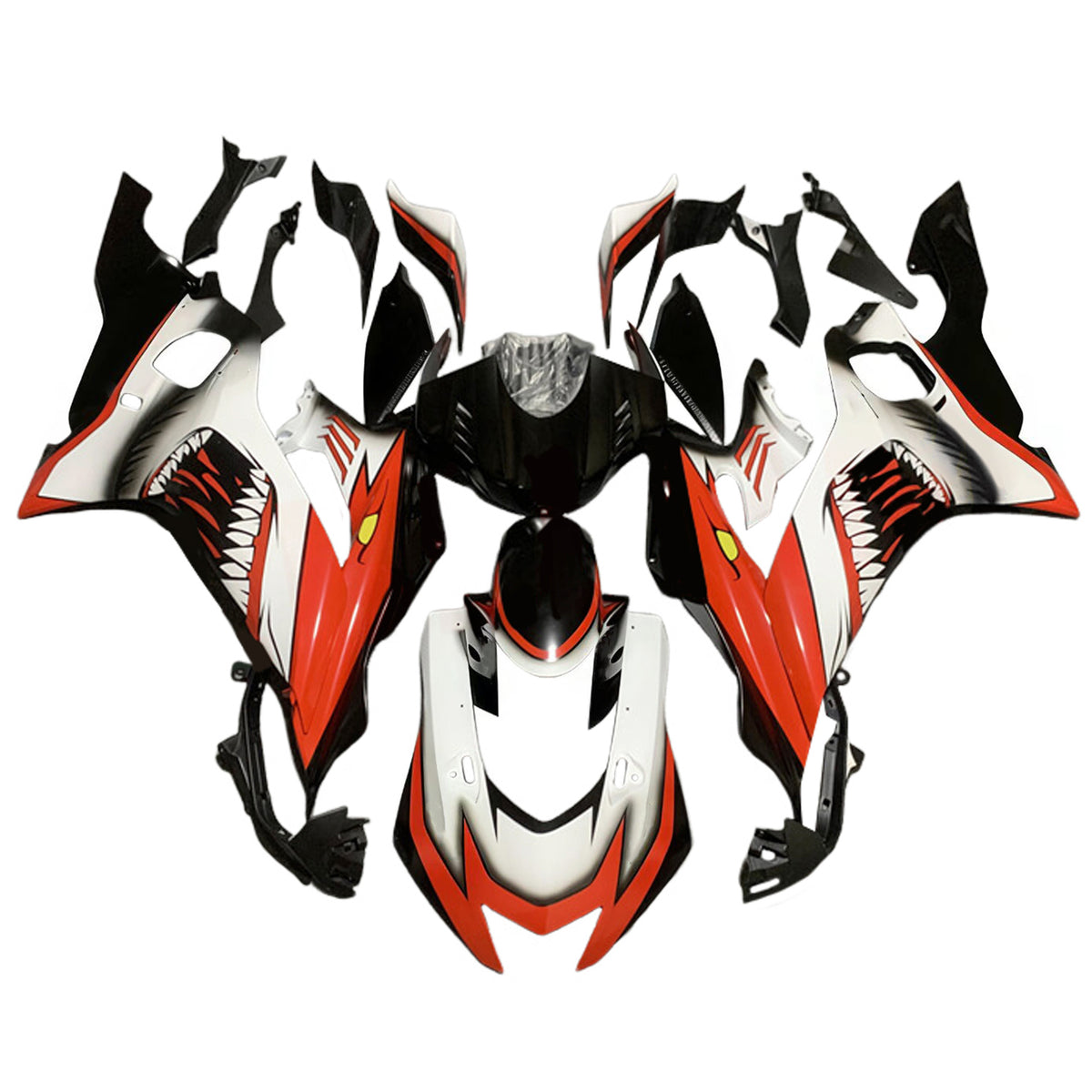 Amotopart 2017-2023 Yamaha YZF-R6 Red White Black Fairing Kit
