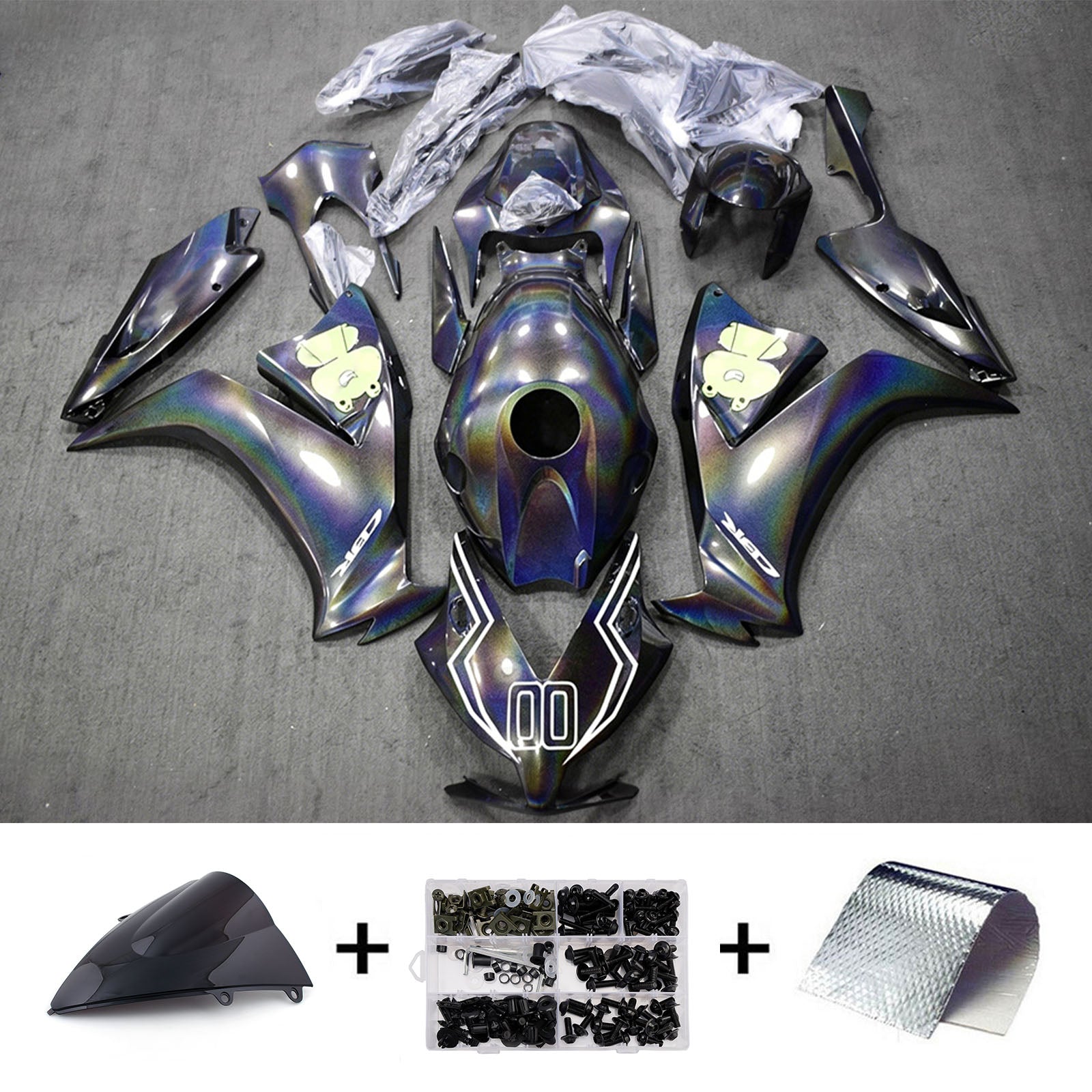 Amotopart 2012-2016 Honda CBR1000RR Holographic Fairing Kit